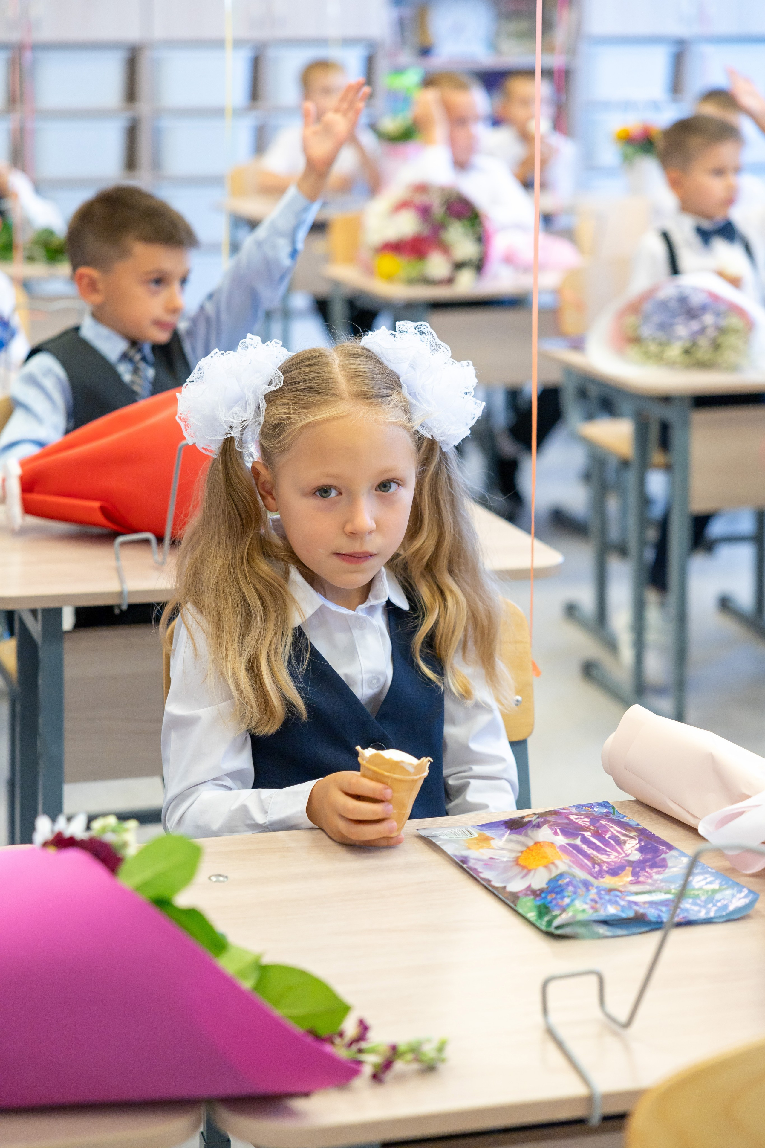 Первый раз в первый класс (репортажная съемка). Фотограф в Серпухове Наталья Руденко