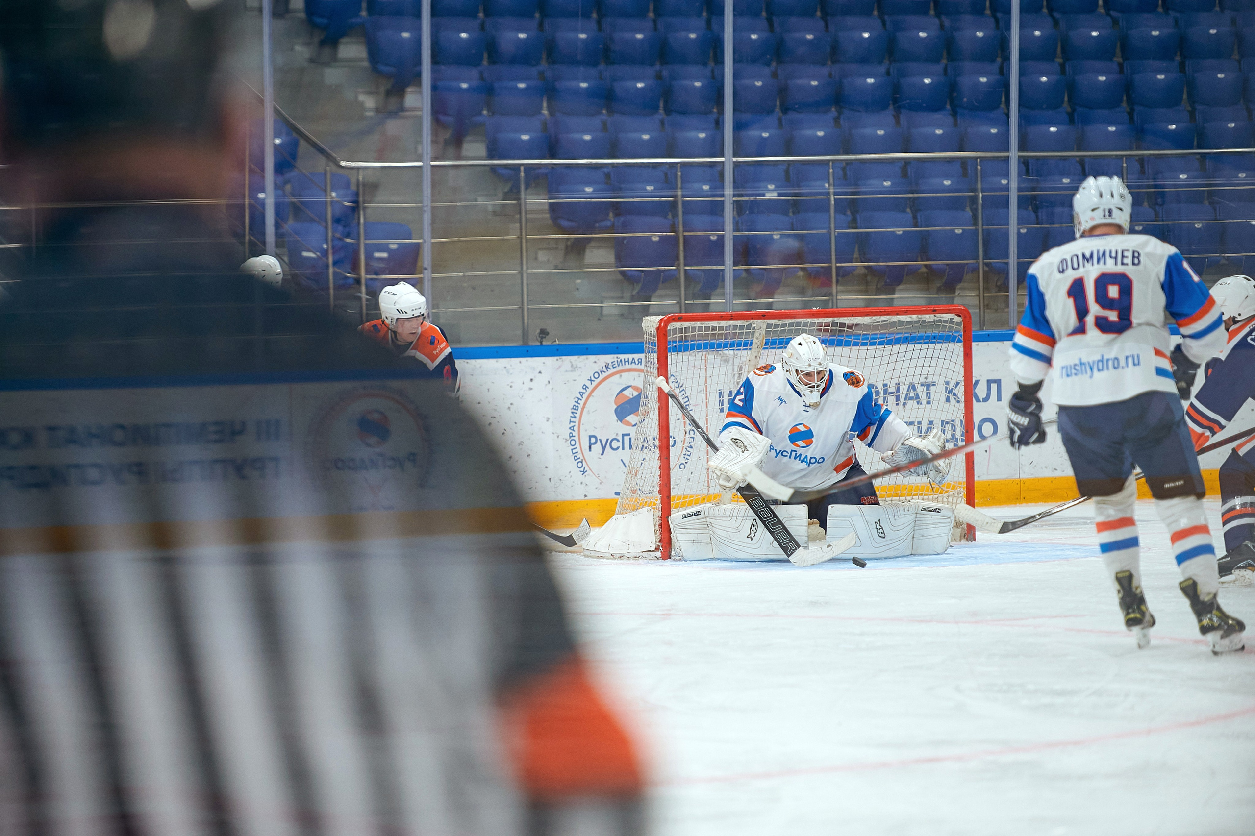 Портфолио репортажной фотосъёмки: Кристалл арена — Хоккей — РусГидро. Фотограф Яковлев Роман — Красноярск