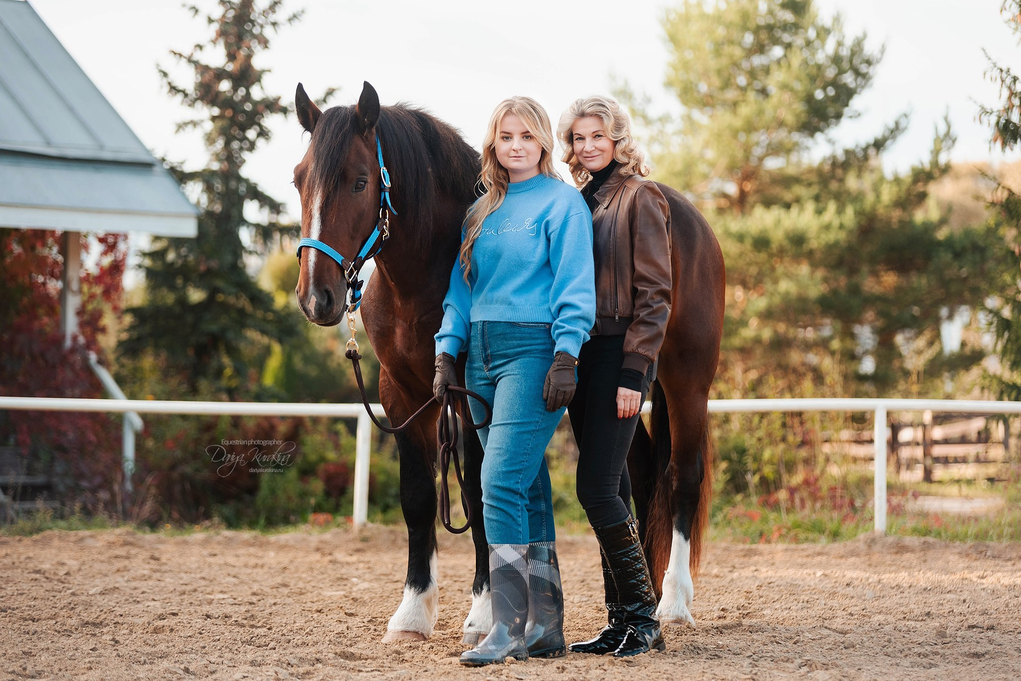 Анастасия, Татьяна и Волконский. Конный фотограф Куракина Дарья • Фотосессии с лошадьми