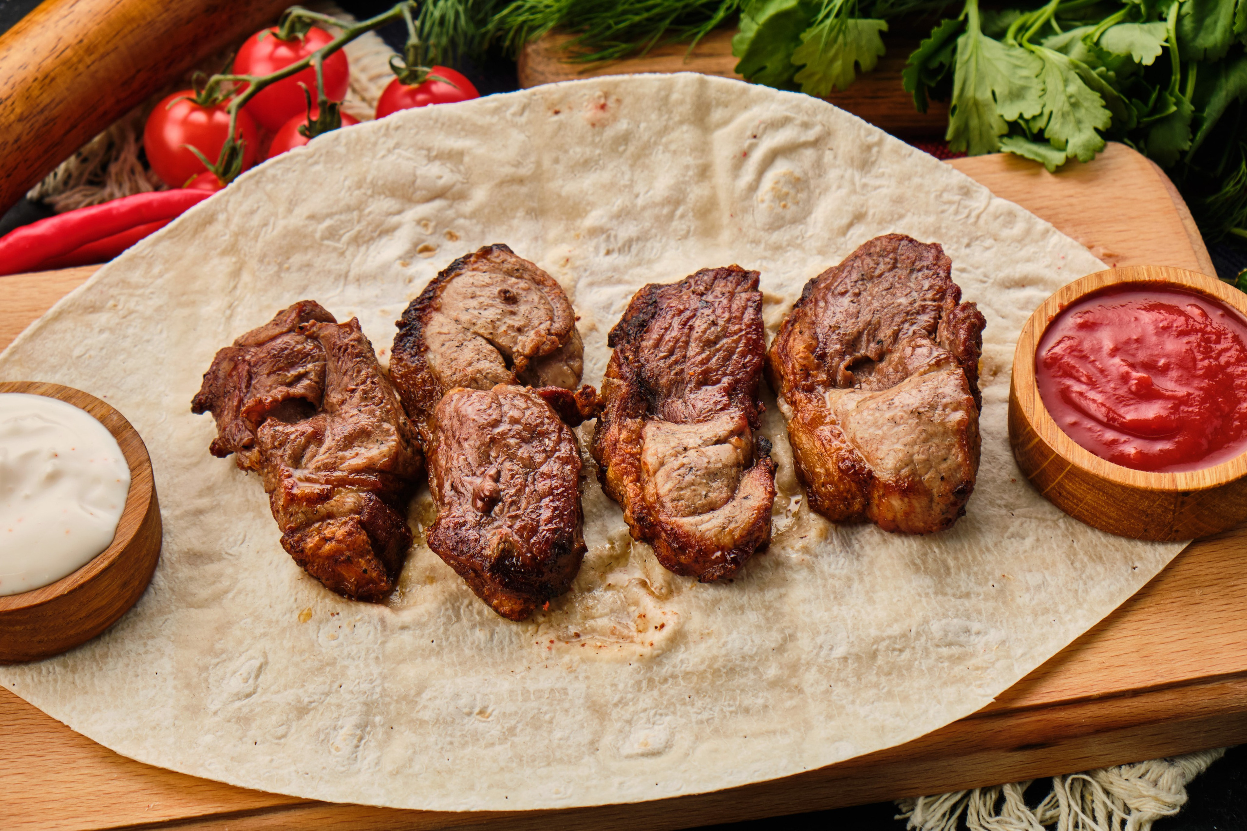 Food Photography of Shashlik for Delivery | Food Photographer Tbilisi. Commercial Photographer Tbilisi | Food & Product Photography | Vitaly Gorbachev