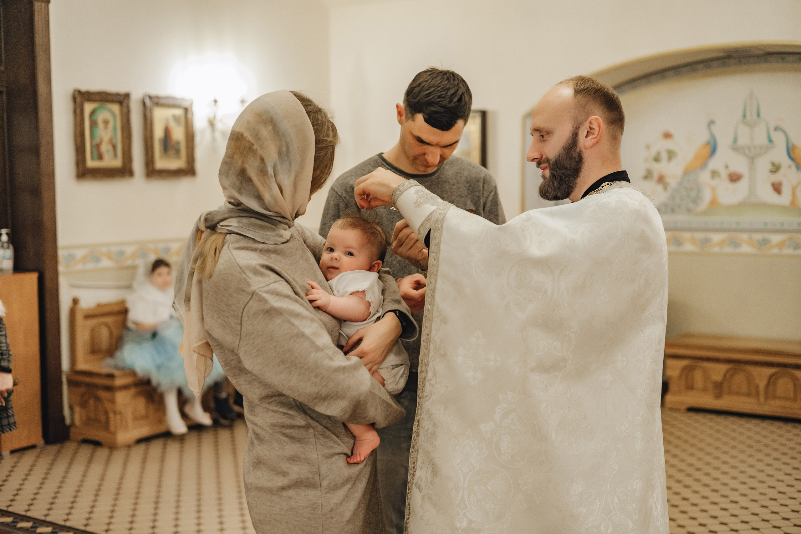 Крещение Анны. Свадебный и семейный фотограф Пушкин Царское Село СПБ Питер Санкт-Петербург и Рязань Ольга Козлова