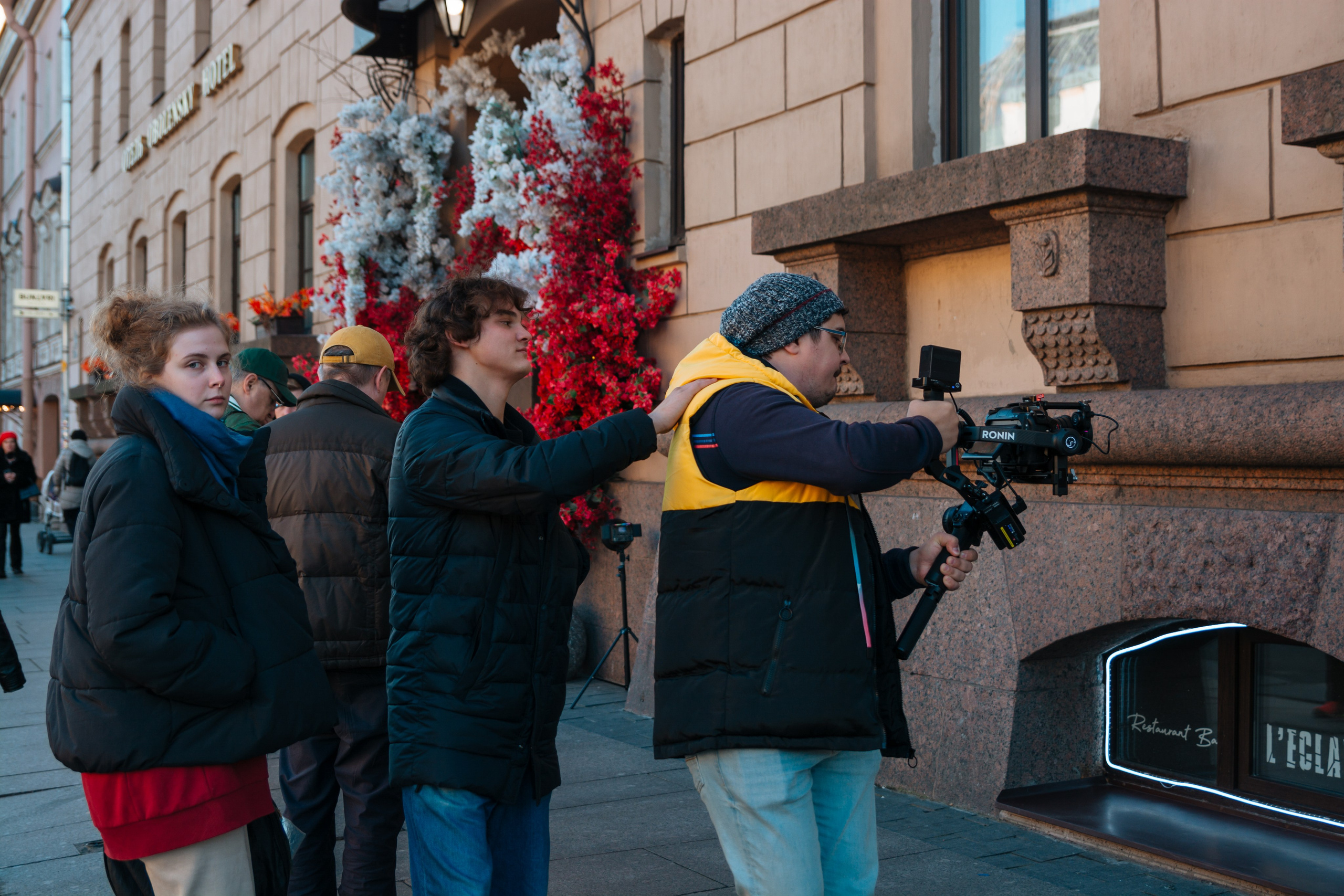 Пушкин в отеле «Оболенский». Съёмка ролика для конкурса. Портретный фотограф в Санкт-Петербурге Дмитриева Наталия
