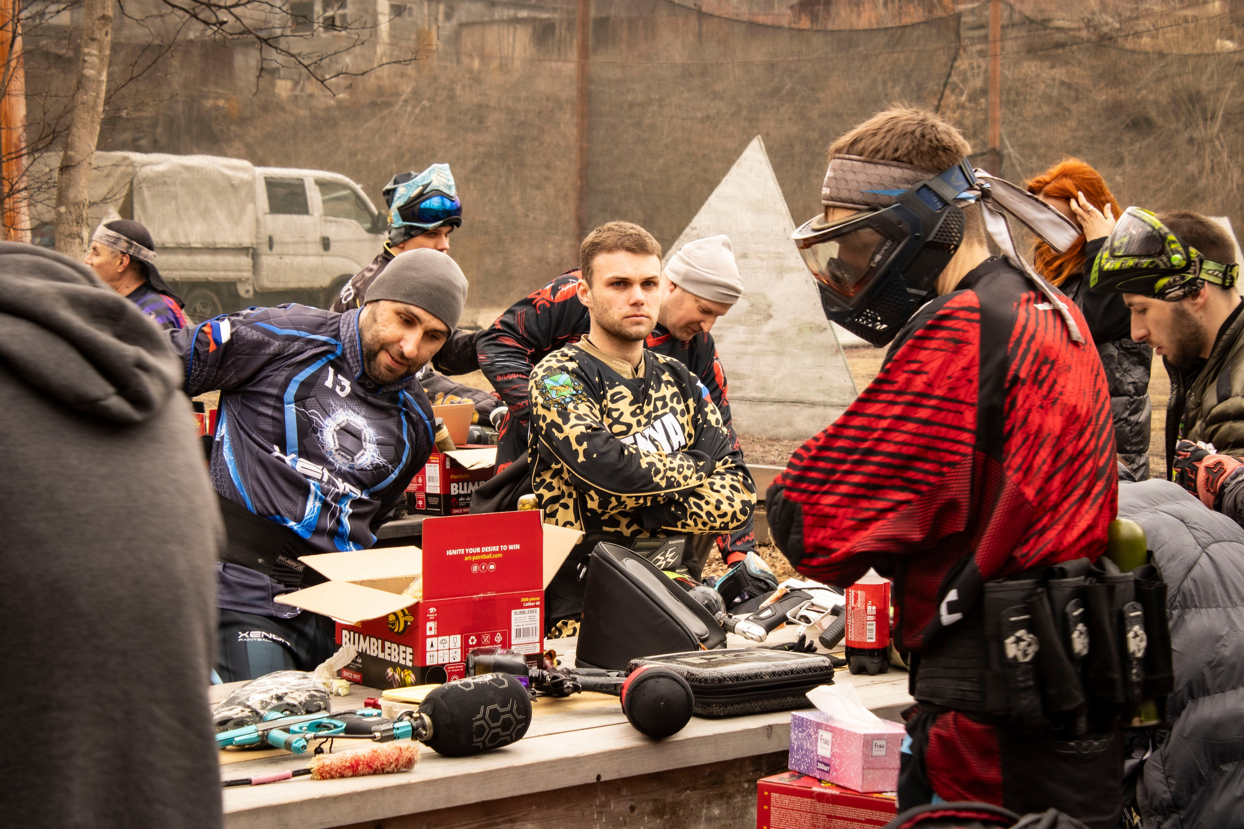 Турнир на кубок Федерации пейнтбола 6 апреля 2024 г. Фотограф г. Владивосток