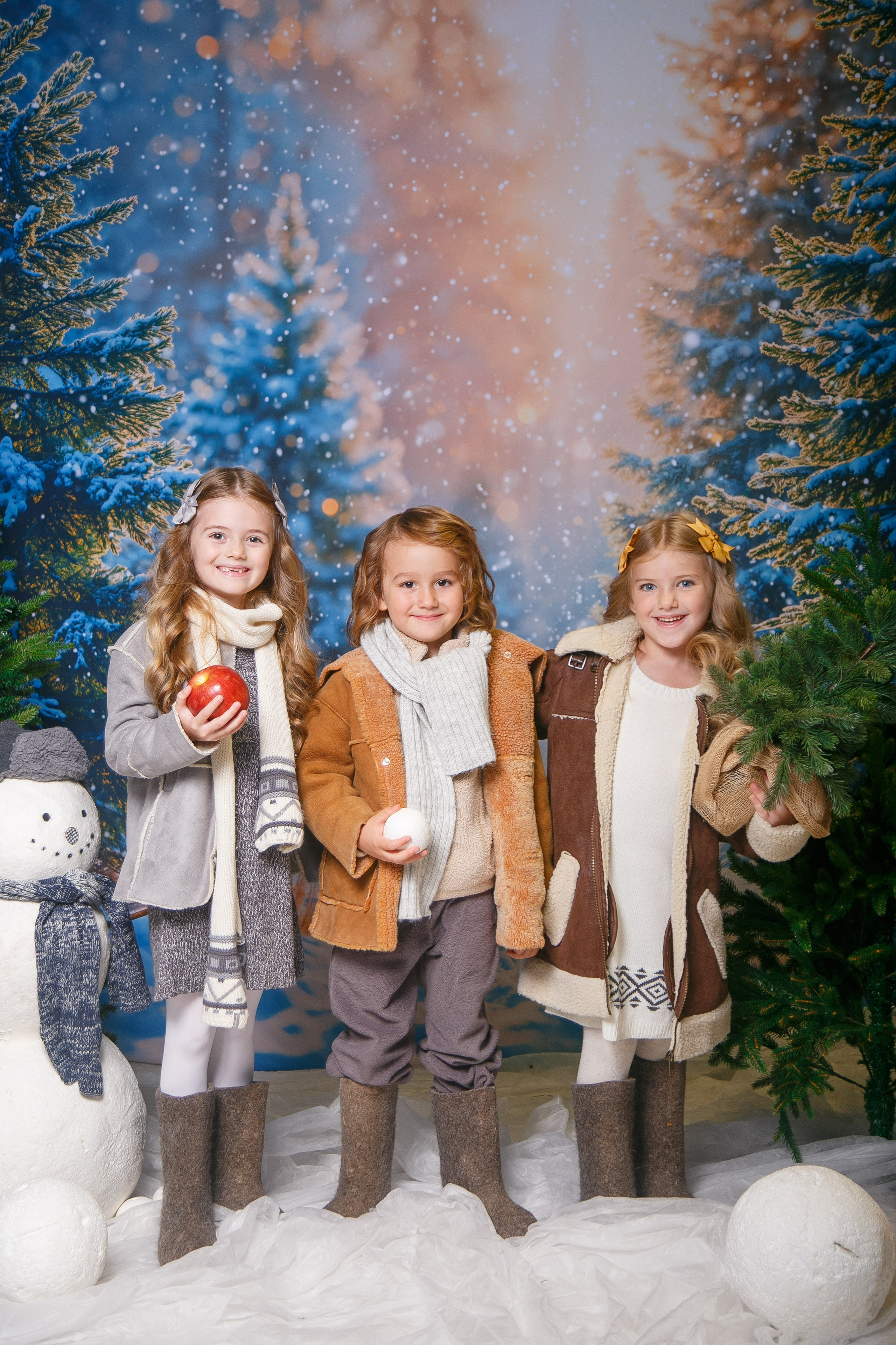 Зимний лес. Детская фотостудия Москва