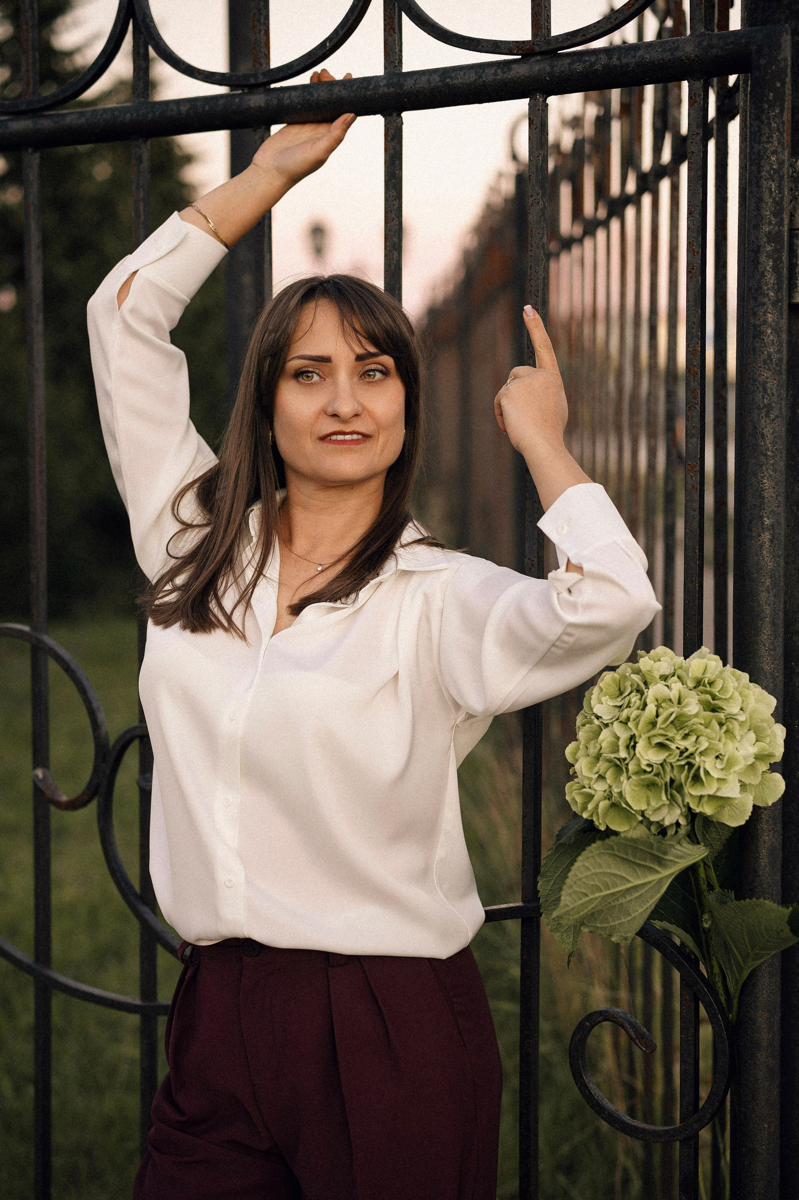 Натали с гортензией. Портретный, семейный и свадебный фотограф в Нарьян-Маре