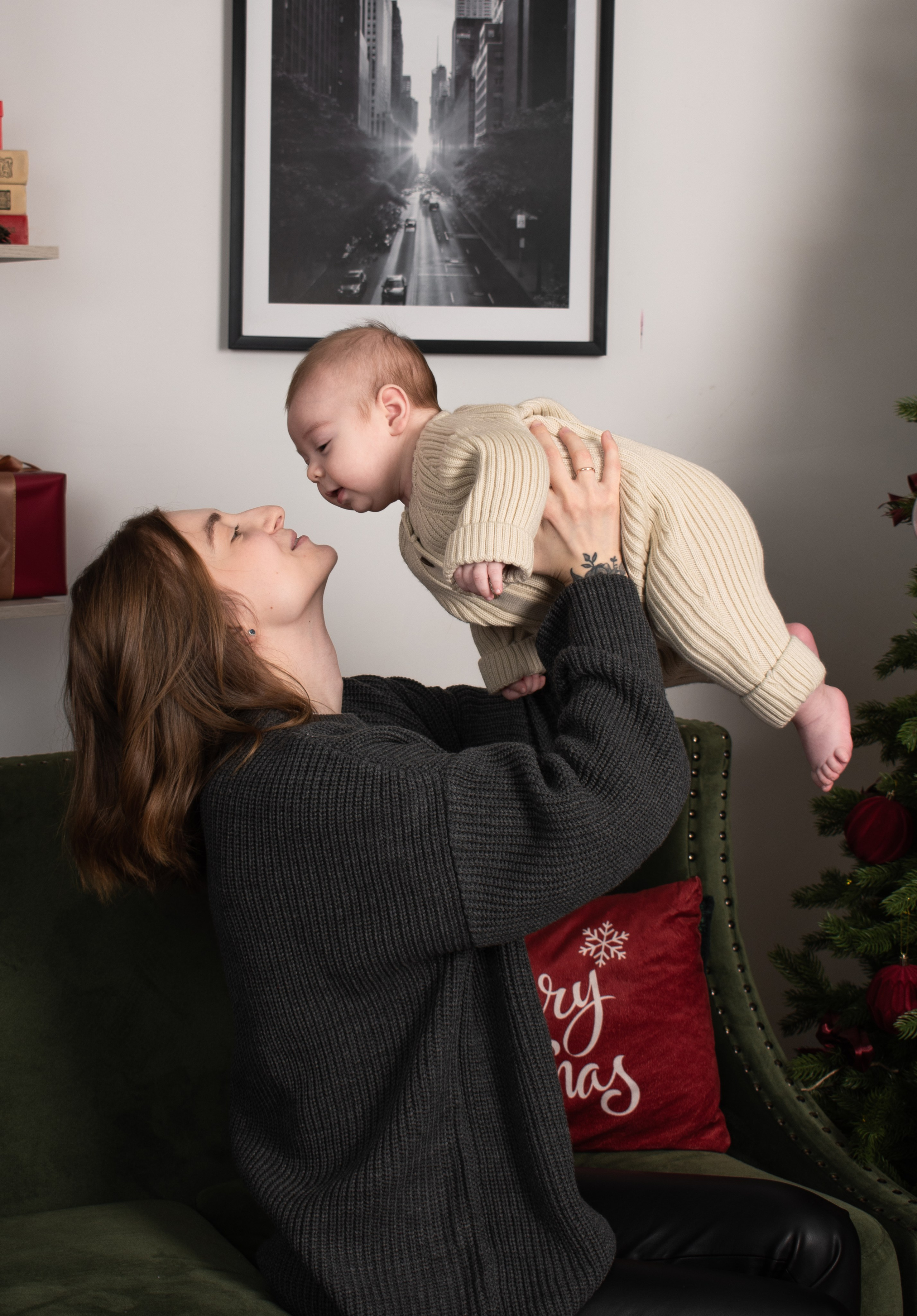 Семейная новогодняя съёмка с малышом (Дарья). Портретный фотограф Кристина Саргсян