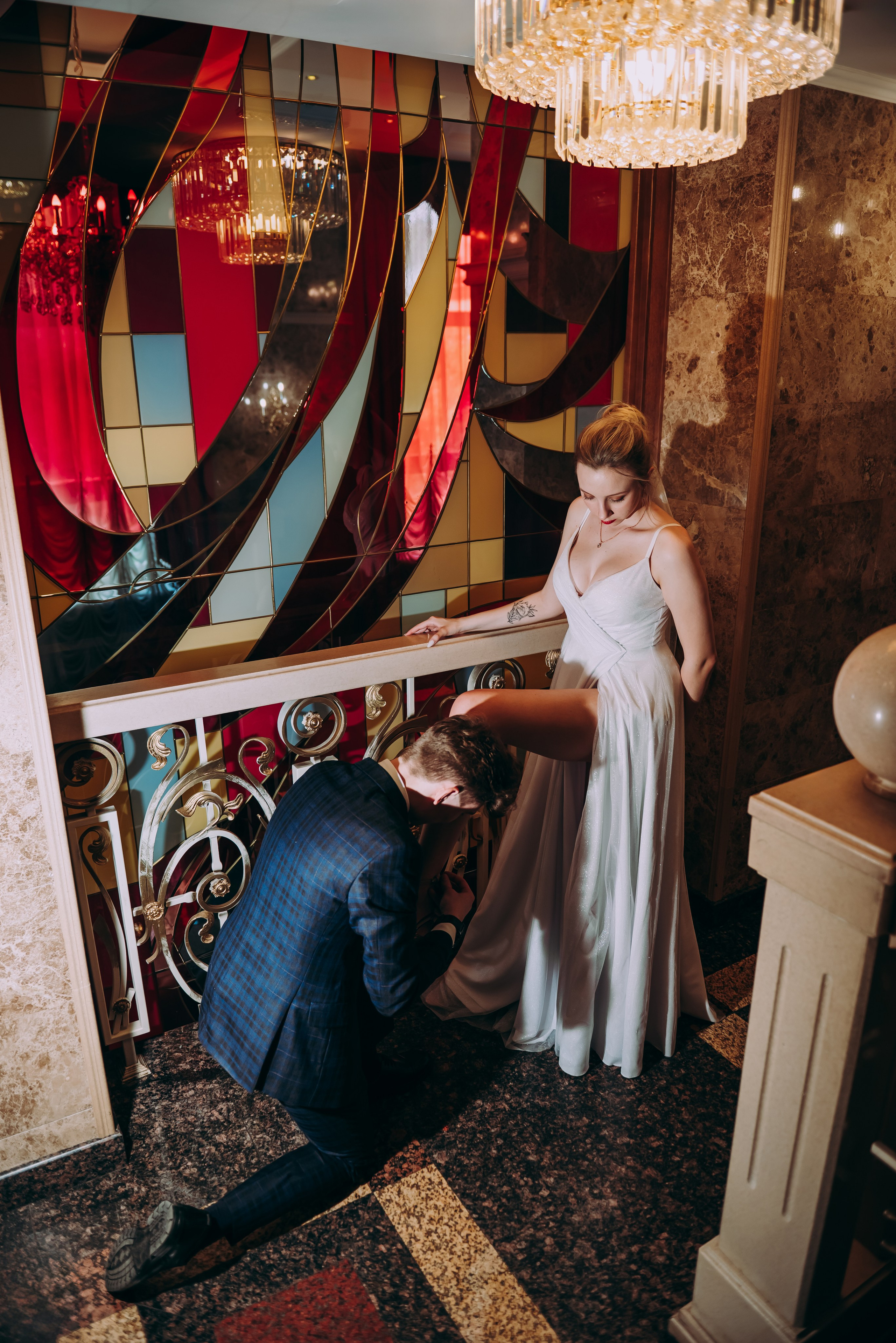 Свадебная фотосессия в музыкальном театре в г. Кемерово