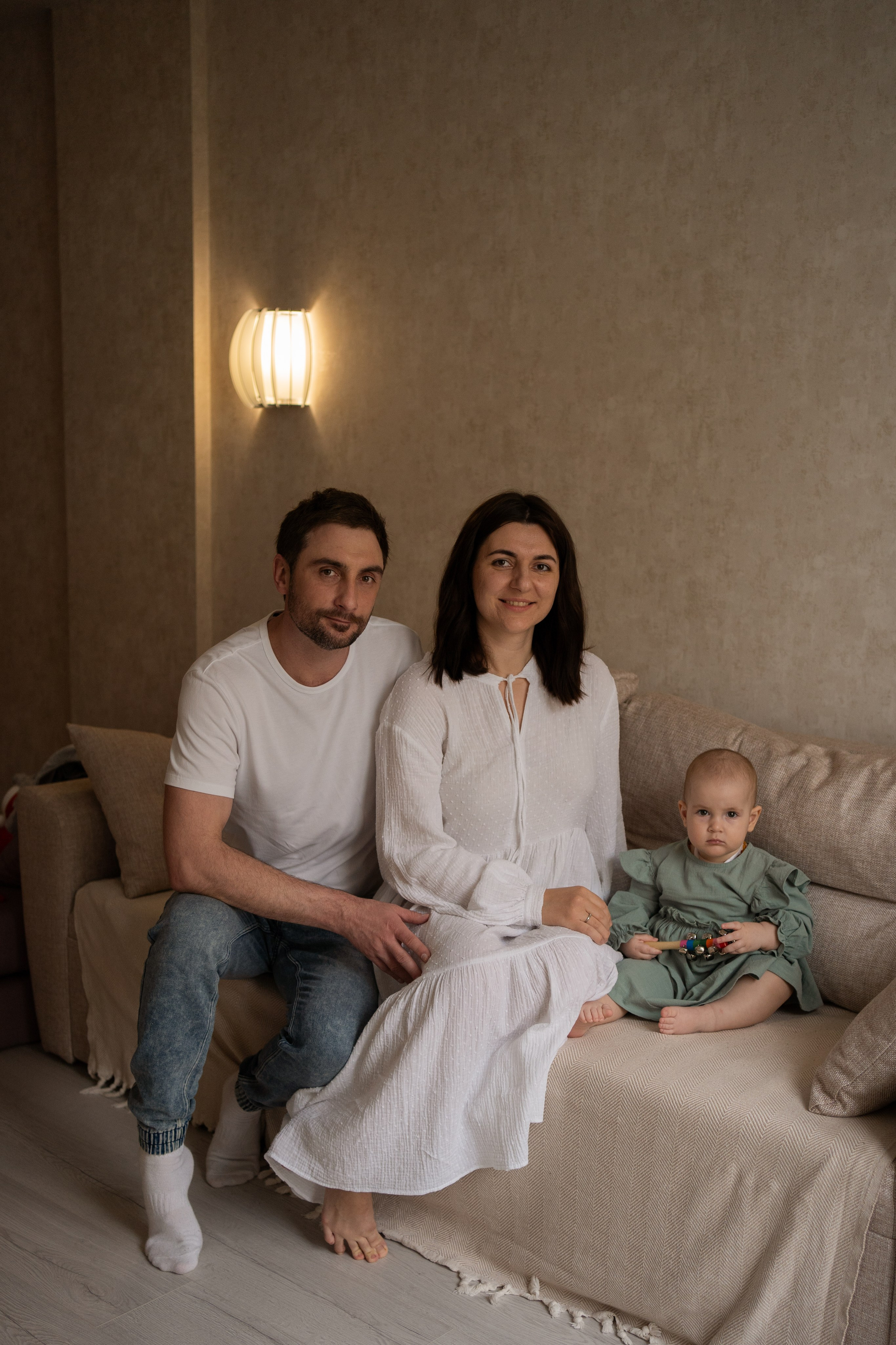 Домашняя фотосессия. Годик Еве. Фотограф грудного вскармливания в Москве Екатерина