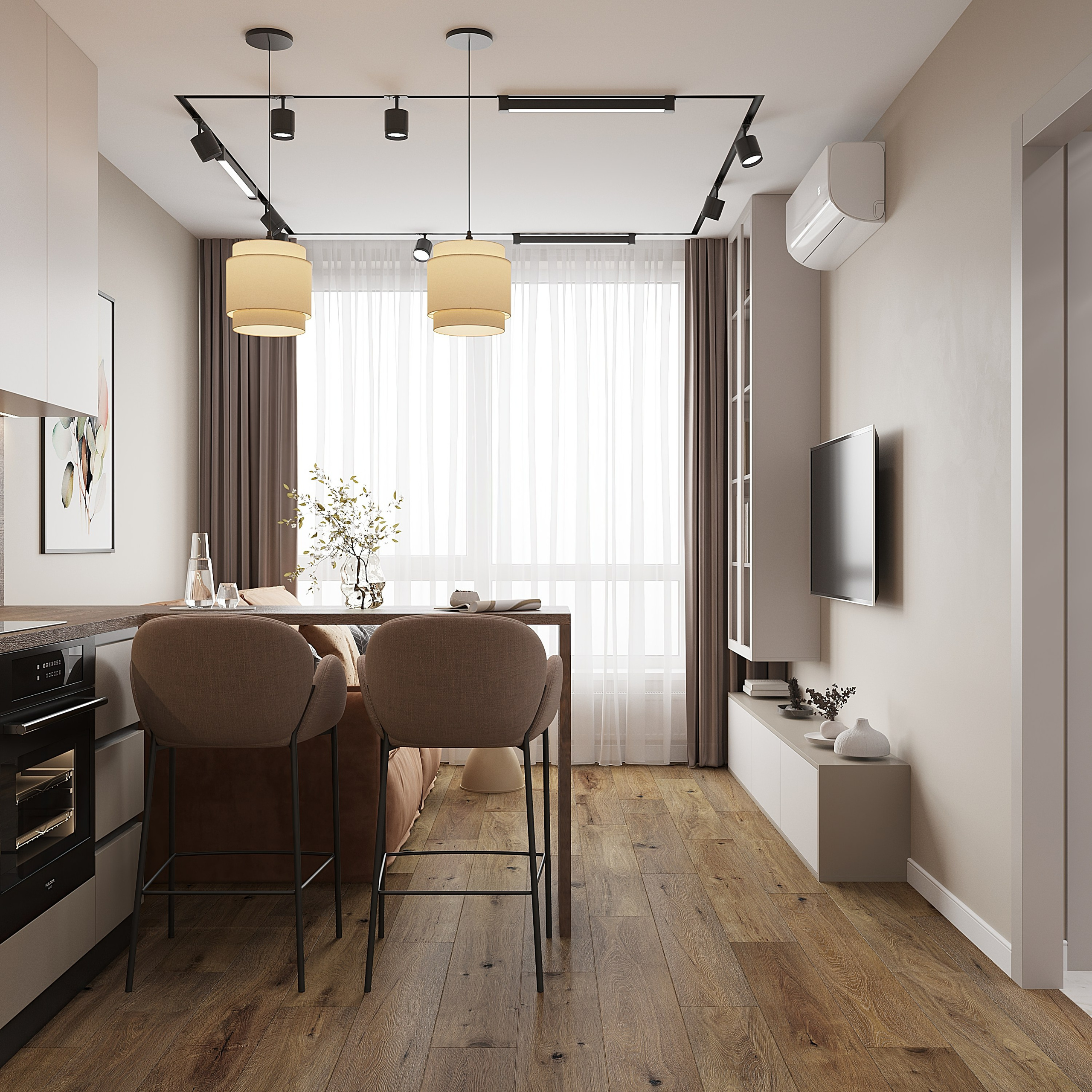 Квартира в аренду. Дизайн интерьера Рязань Москва Чижикова Олеся