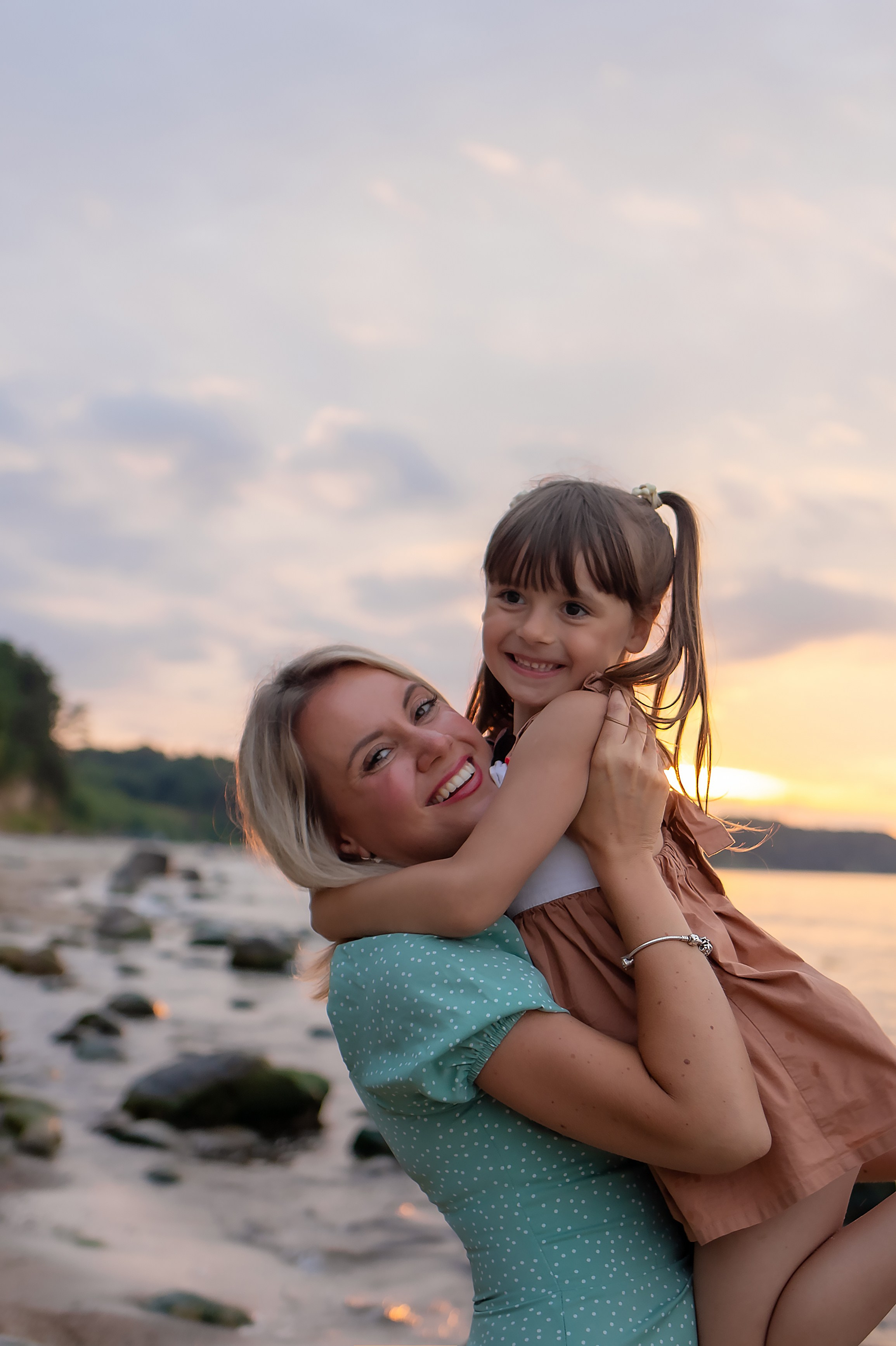 Есеня, Леня и Аня. Закат в Куликово. Фотограф в Калининграде Решетникова Алина