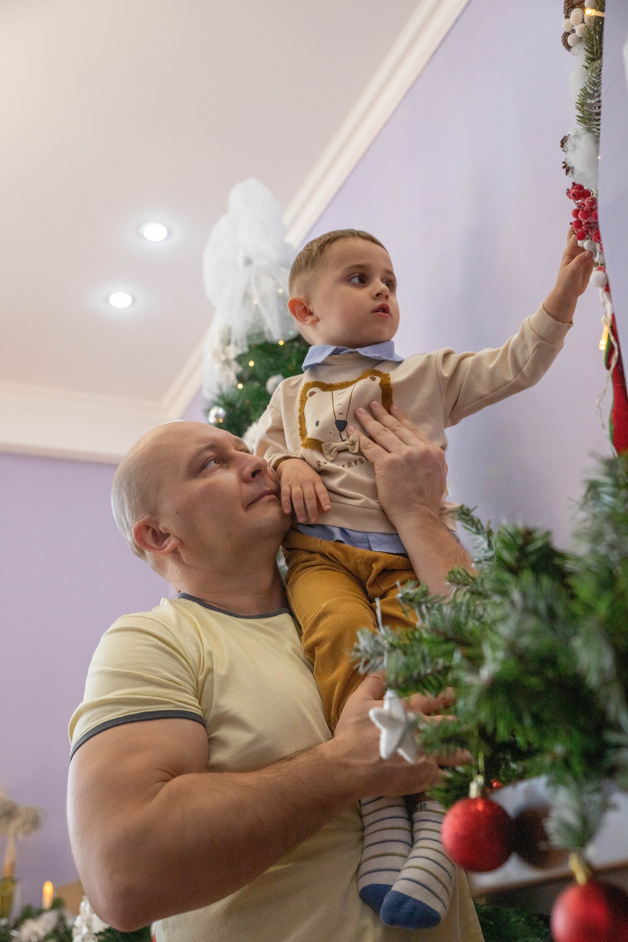 Новогодняя. Дёма и родители. Фотограф Лапочкина Татьяна