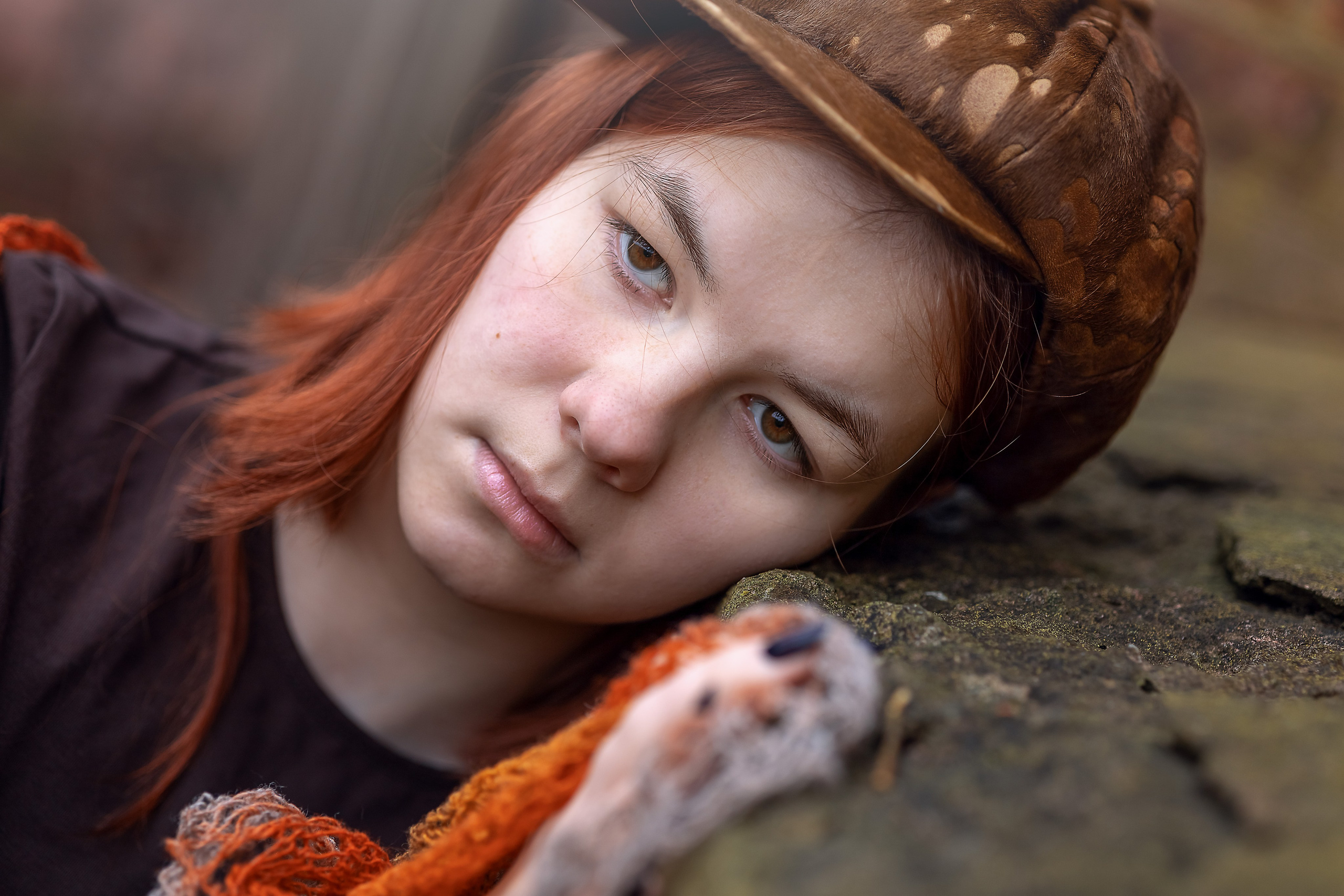 Вика в ноябре. Портретная съемка дома, на улице, в студии