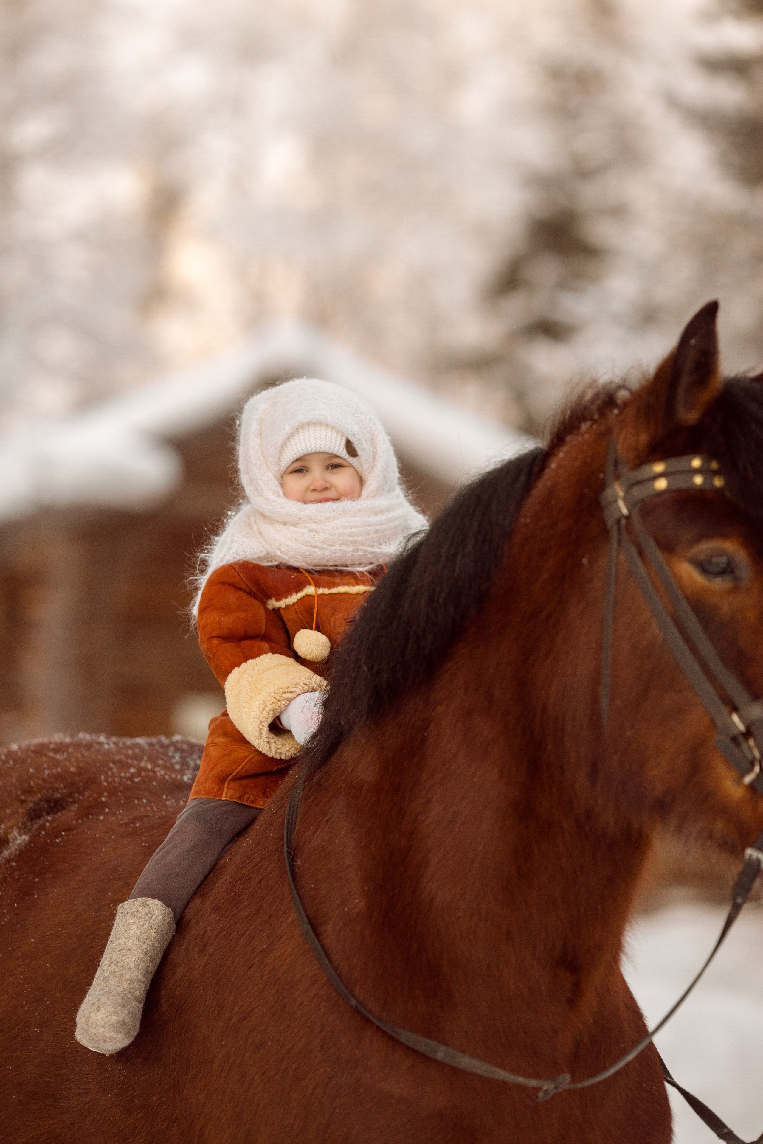 Фотосессия ребенка в русско-народном стиле