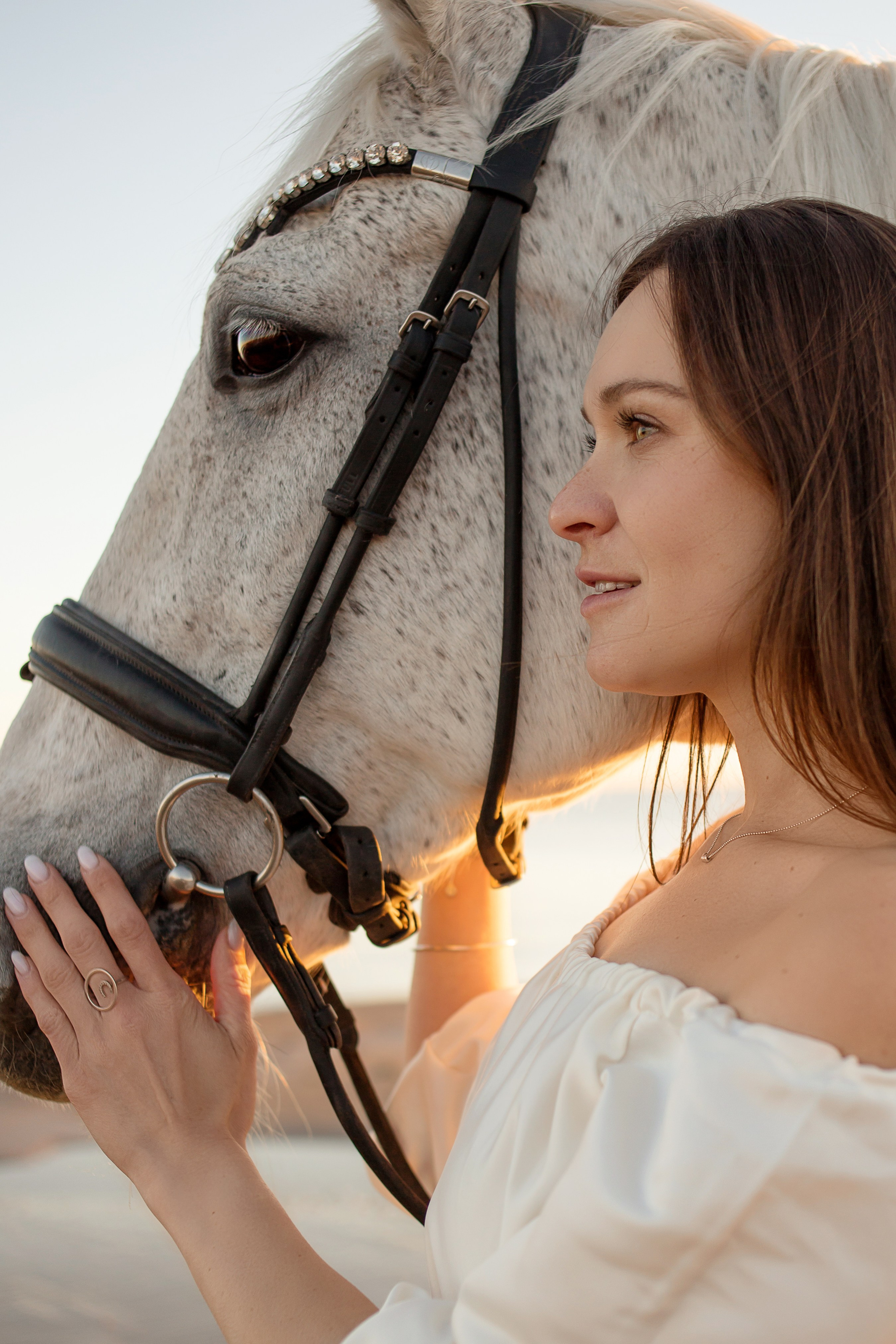 Фотосессия с лошадью на Финском заливе