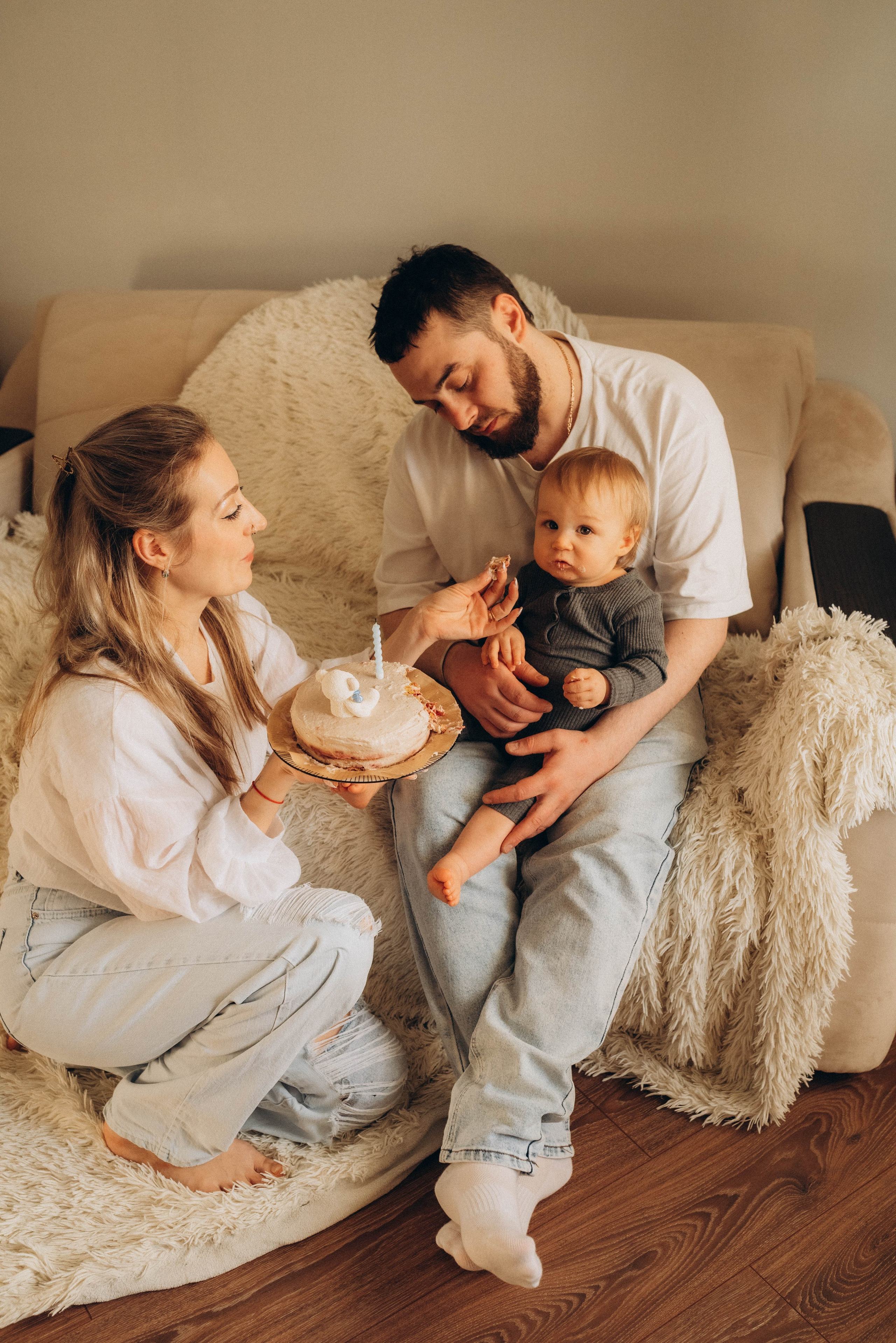 Домашняя фотосессия ко дню рождения малыша. Семейный фотограф в Железнодорожном Масаева Елена