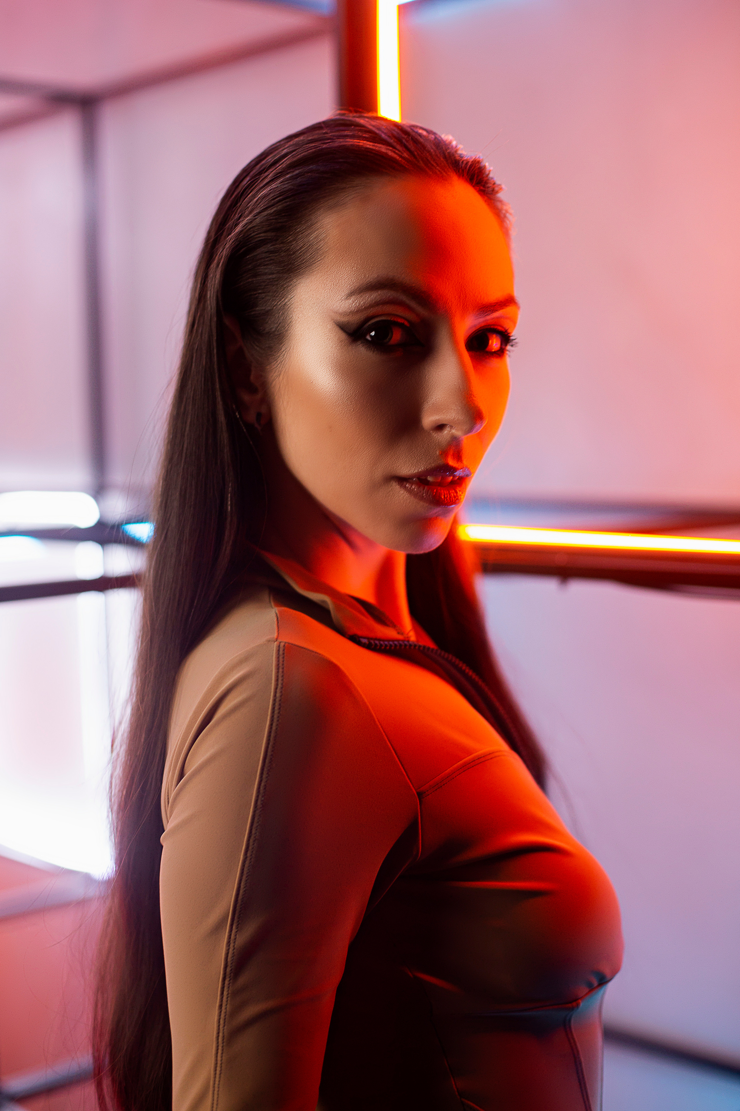 Фотосессия в неоновой студии. Семейный и портретный фотограф в Москве Елена Флегант