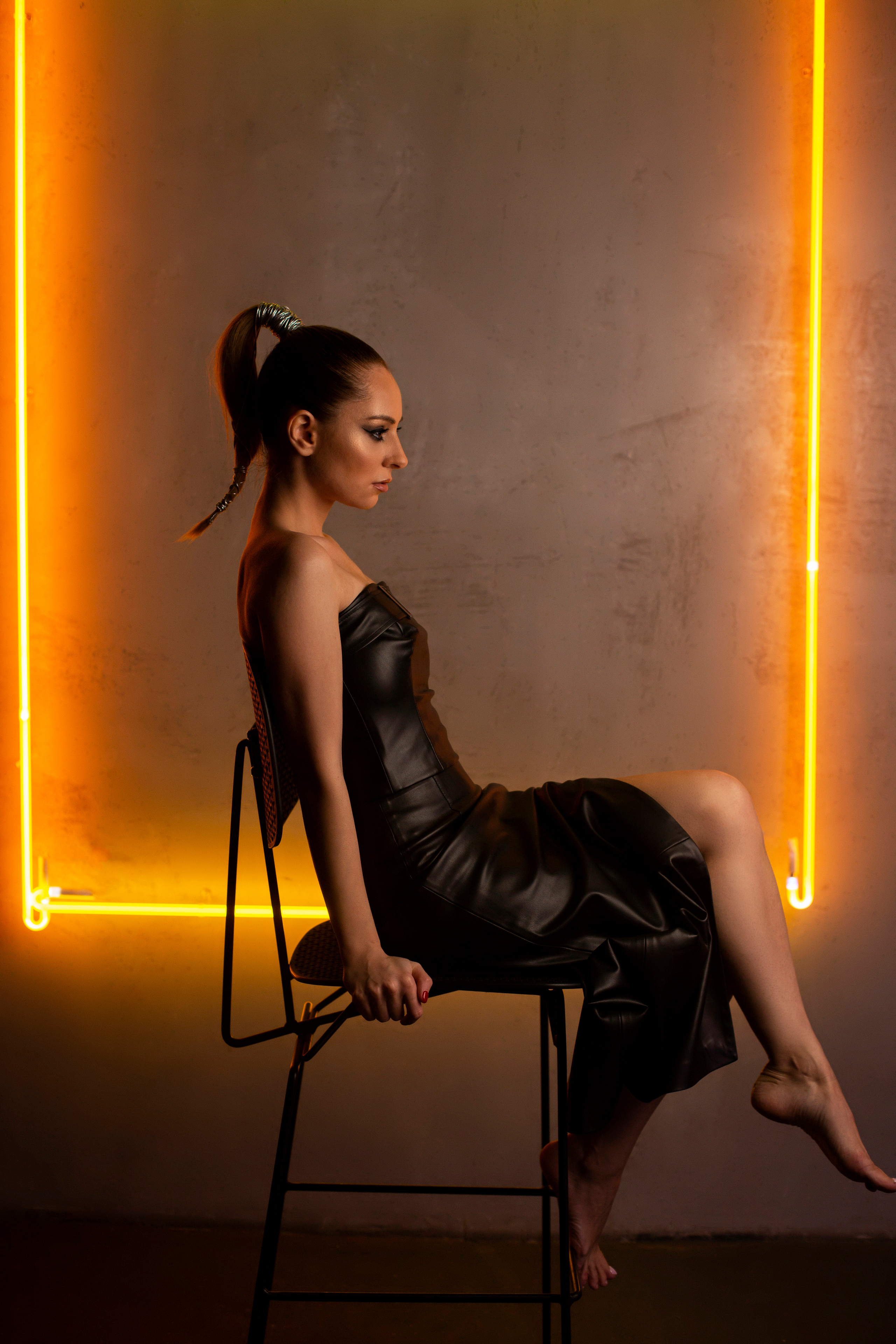 Фотосессия в неоновой студии. Семейный и портретный фотограф в Москве Елена Флегант