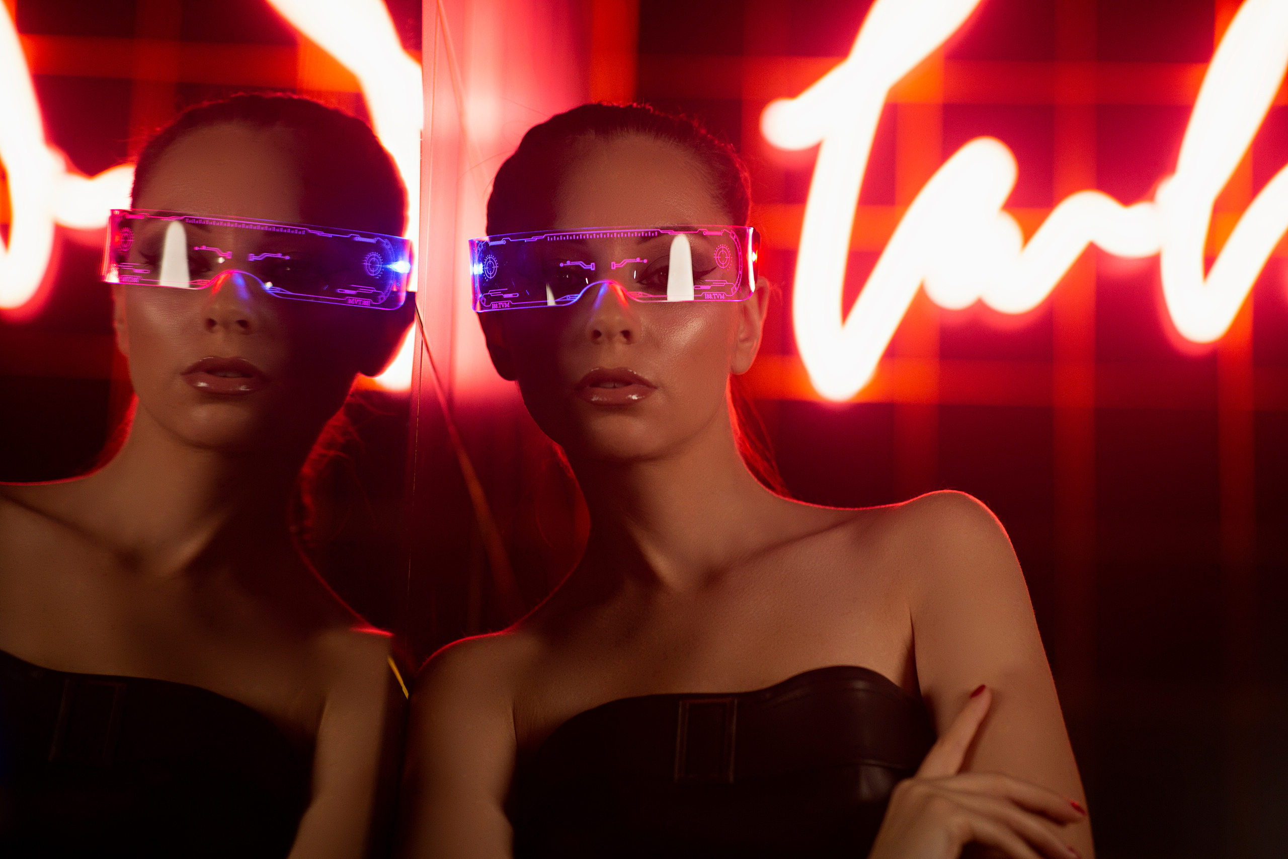 Фотосессия в неоновой студии. Семейный и портретный фотограф в Москве Елена Флегант