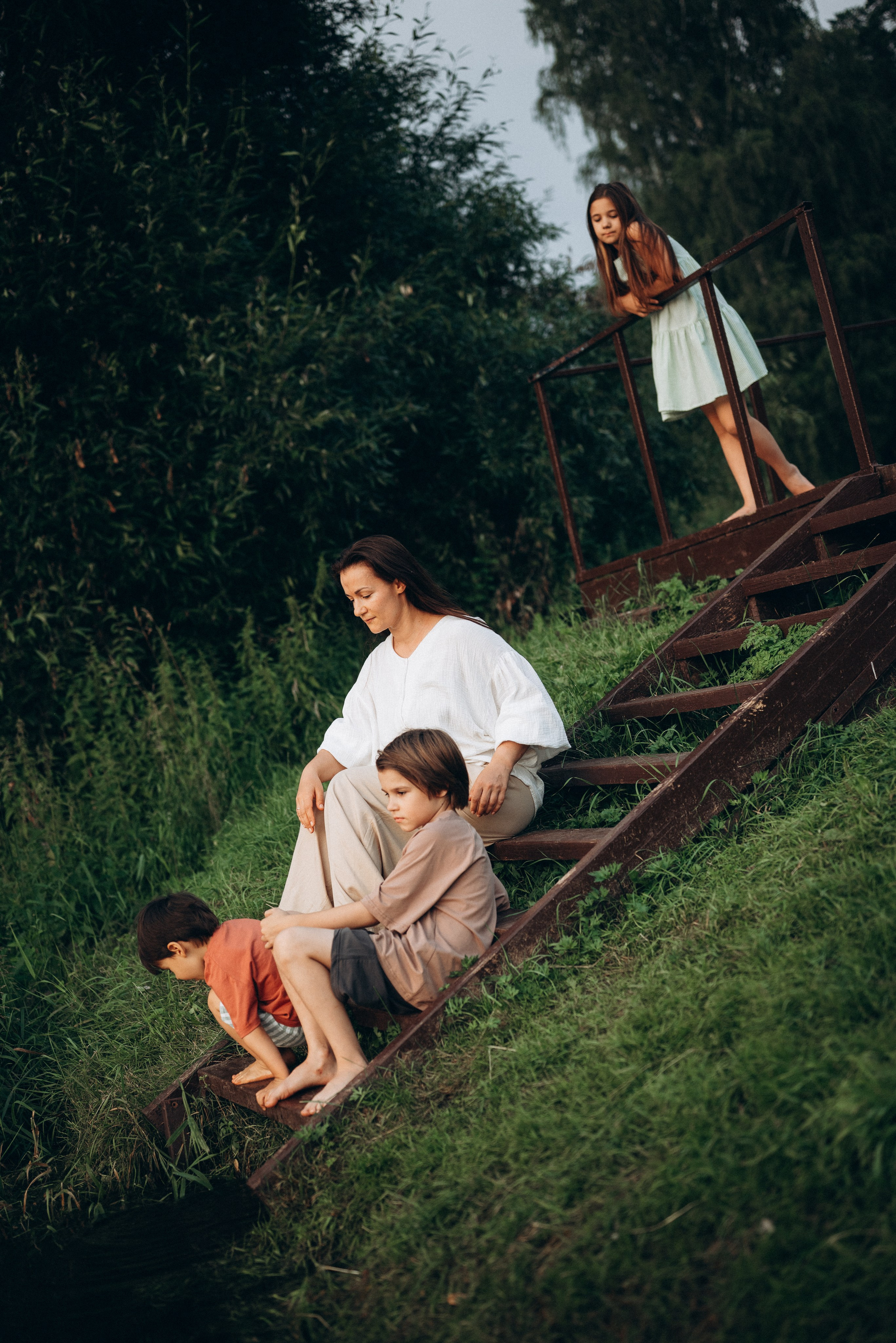 Игры на закате. Семейный фотограф в Москве Дарья Пузикова