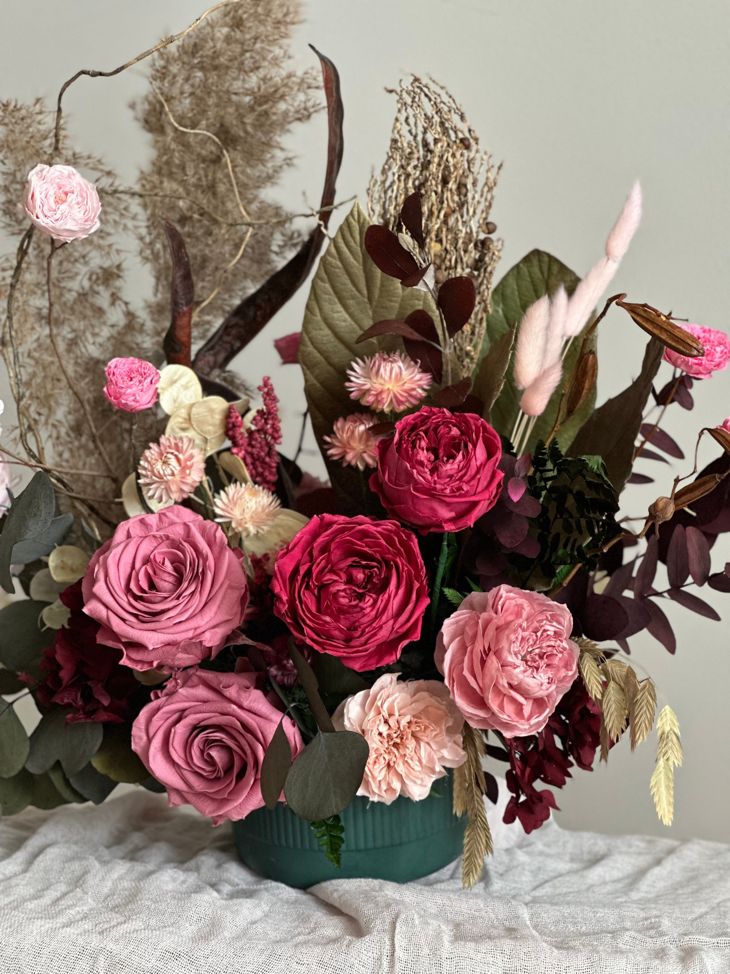 Примеры работ. Стабилизированные цветы Букеты Москва