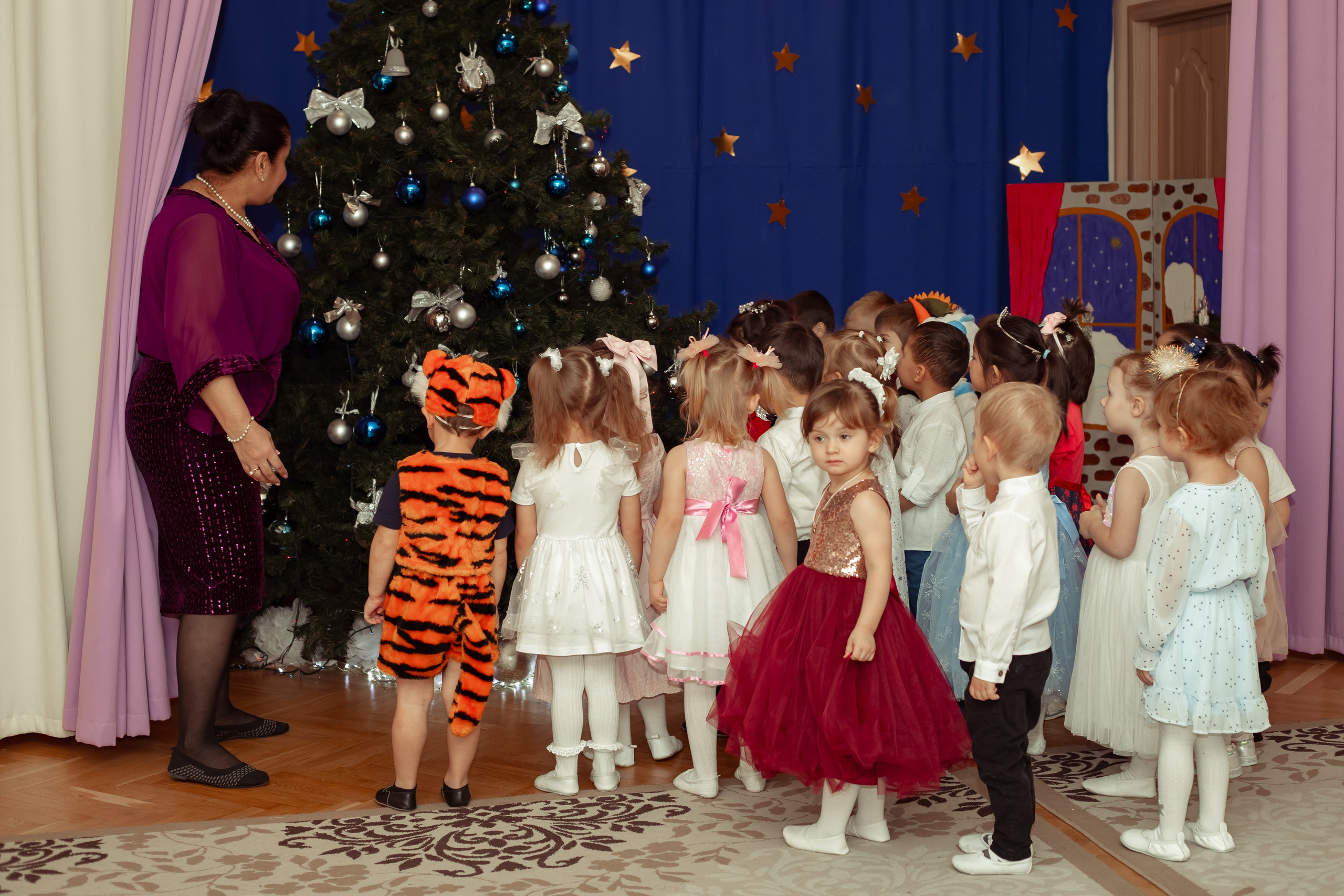 Новогодний утренник в детском саду. Семейный и детский фотограф в Москве Дорогова Екатерина