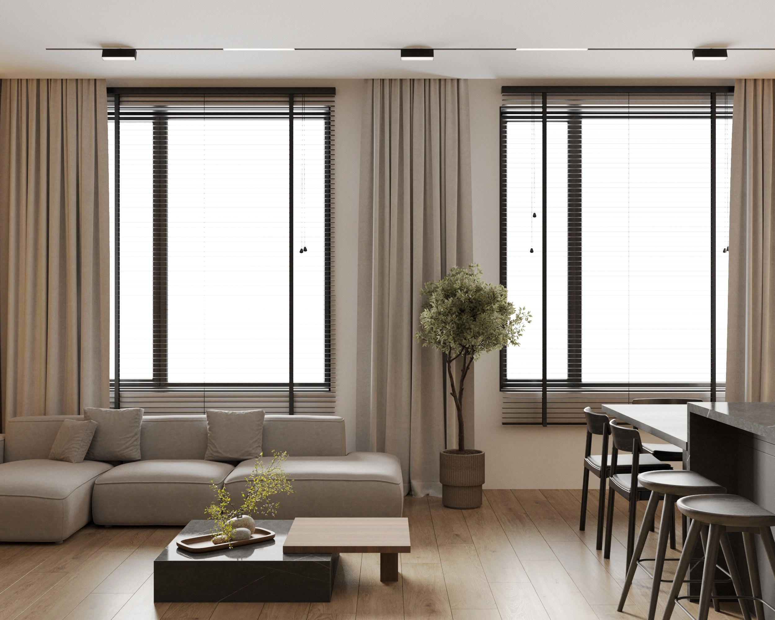 Квартира 63 кв. м. в г. Москва. Дизайнер интерьера в Краснодаре. Татьяна Горнова