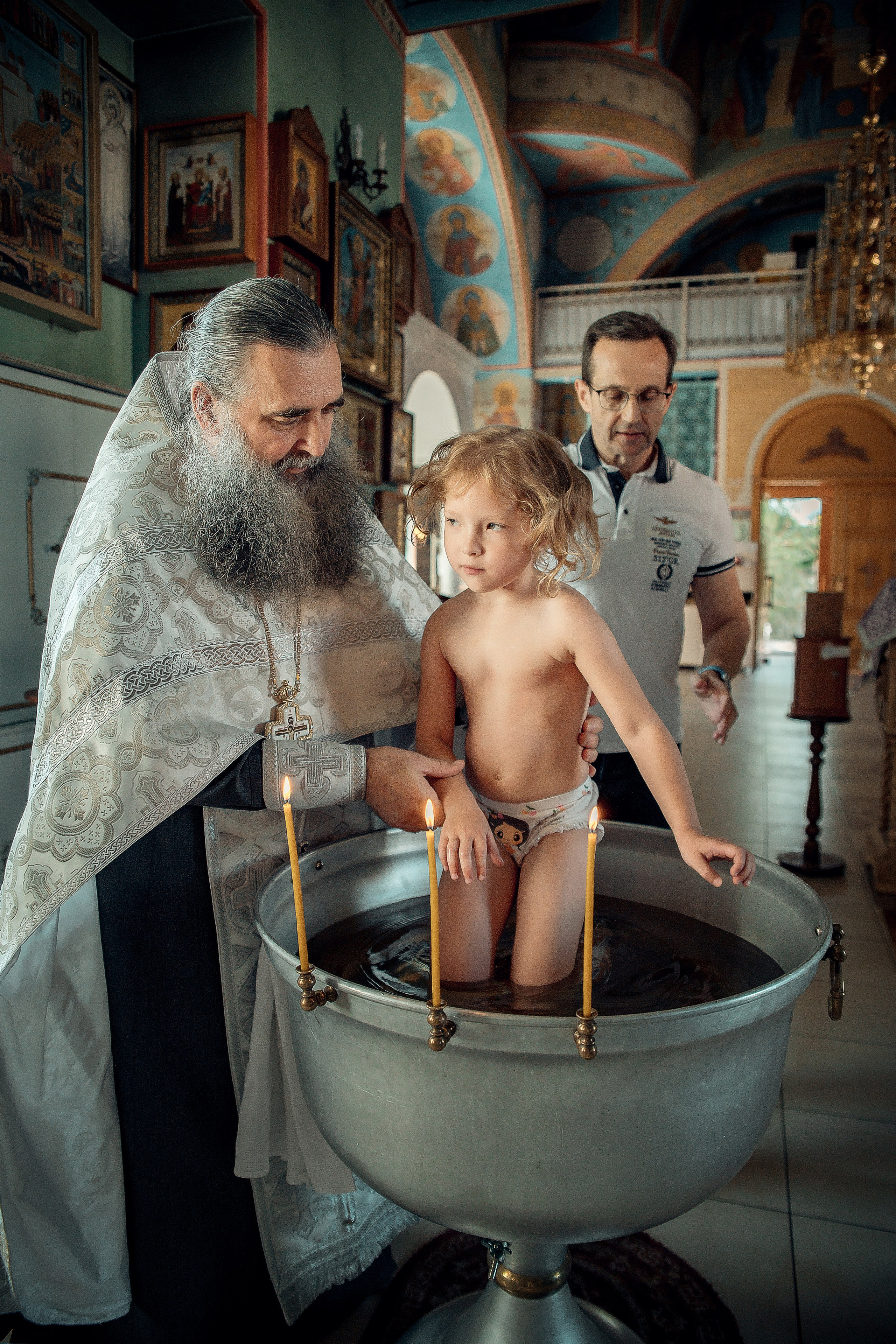 Таинство Крещения Арины, Церковь Всех Святых в Земле Российской г. Волгоград. Церковный, семейный и репортажный фотограф Волгоград, Волжский