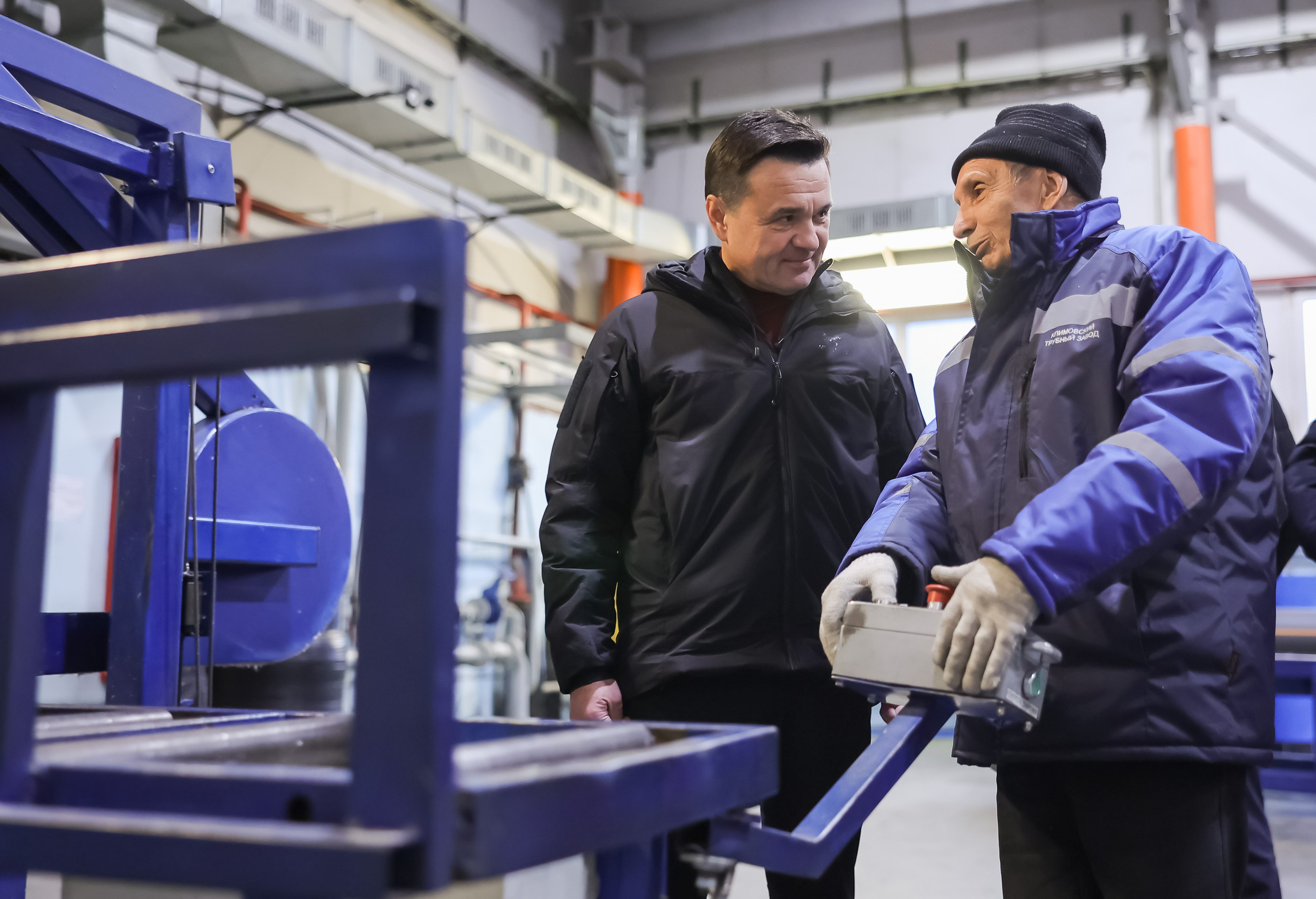 Губернатор Московской области Андрей Воробьев посетил Климовский трубный. Моя фотография