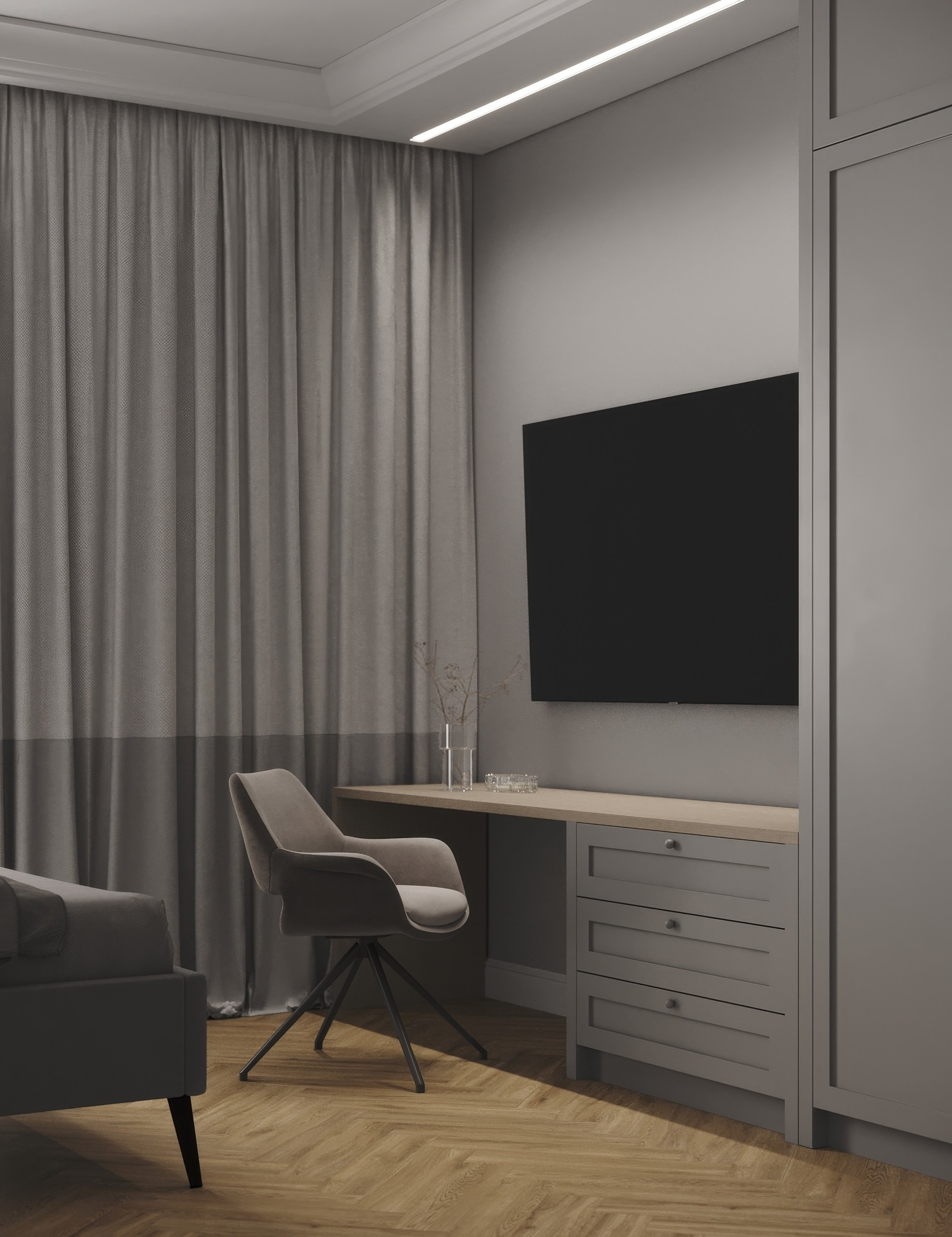 Визуализация интерьера квартиры в Санкт-Петербурге. 3d визуализатор marybond3d