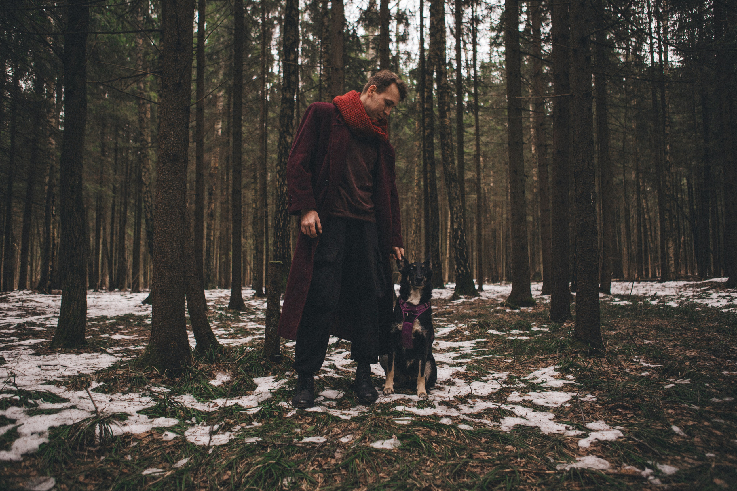 A cinematic tale of true love and unbreakable friendship between a man and a dog. Portrait, family and pet photographer in Cyprus, Ksenia Bourdelle