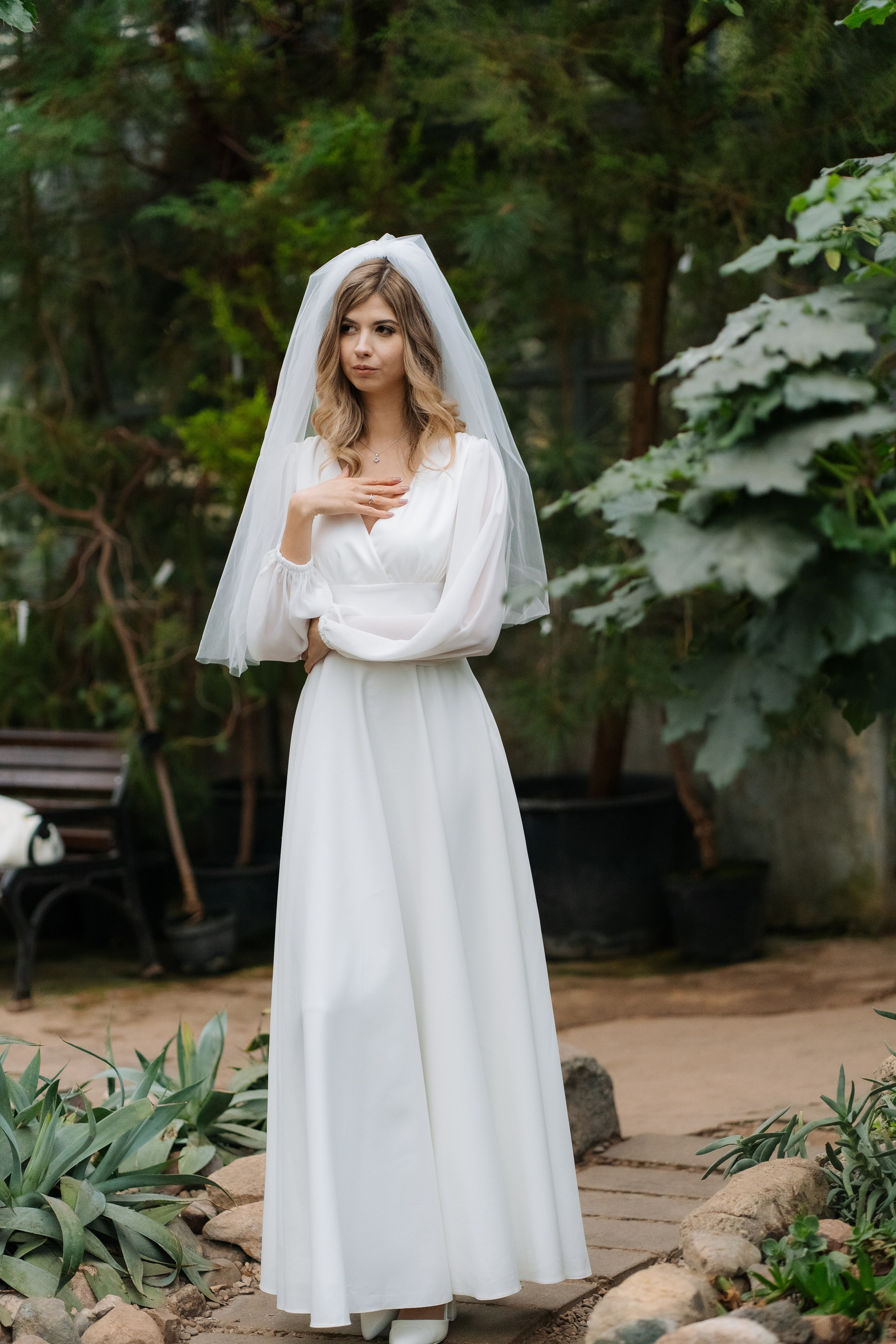 Свадебная фотосессия в оранжерее, Москва. Свадебный фотограф в Москве Анна Полушина