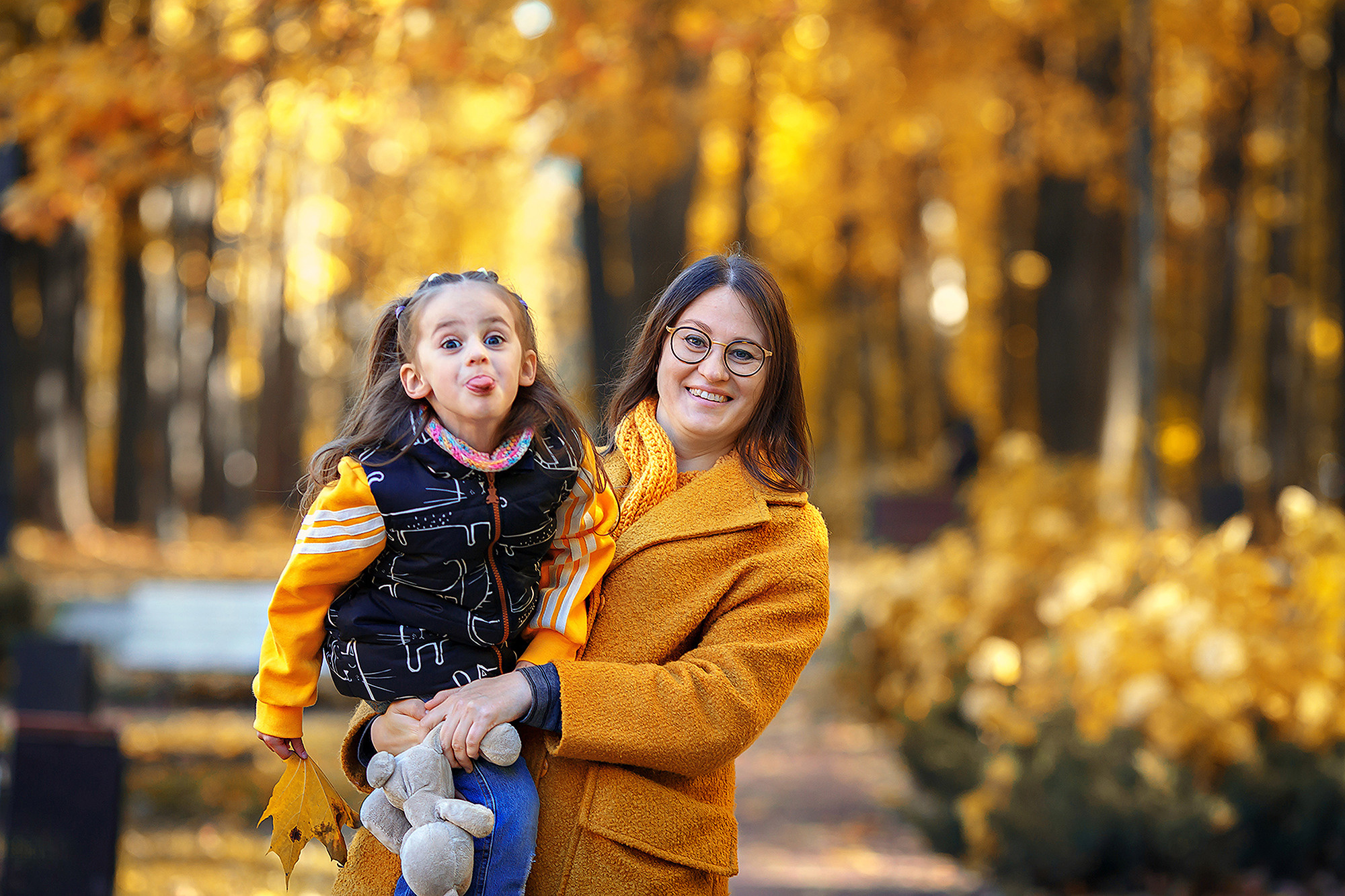 Осенняя прогулка по Нескучному саду. Семейный фотограф в Москве Вера Гук