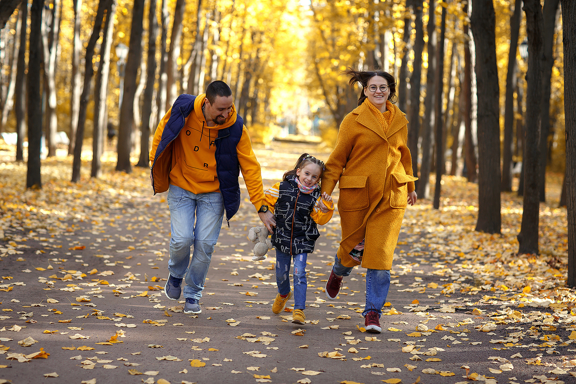 Осенняя прогулка по Нескучному саду. Семейный фотограф в Москве Вера Гук