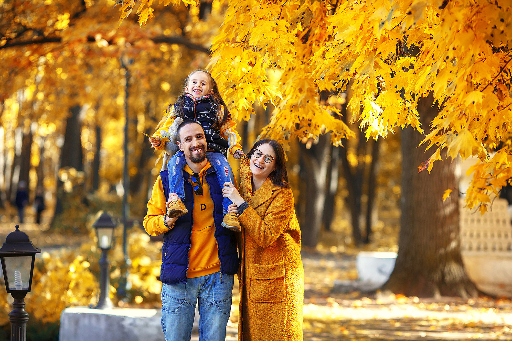 Осенняя прогулка по Нескучному саду. Семейный фотограф в Москве Вера Гук