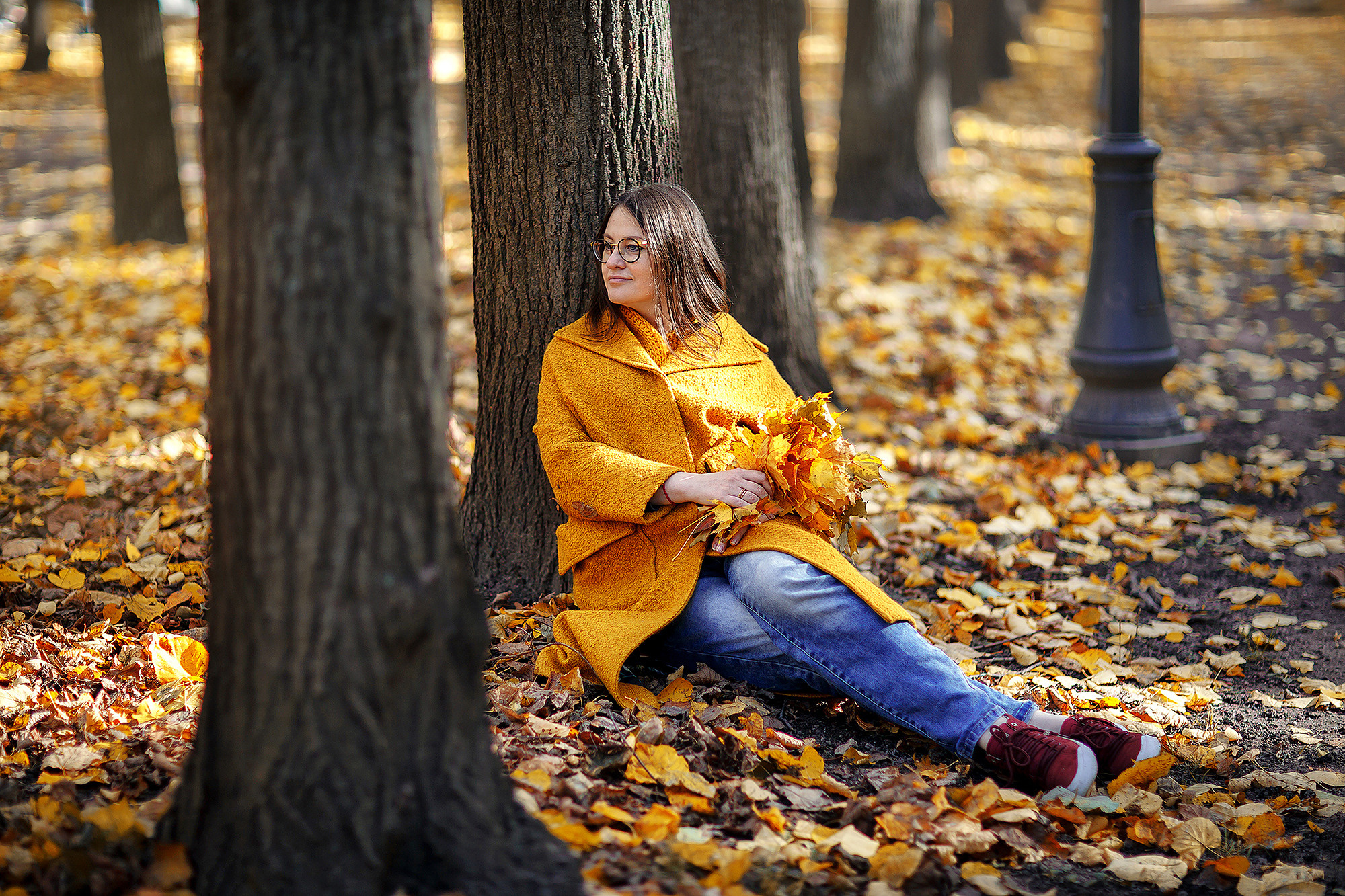 Осенняя прогулка по Нескучному саду. Семейный фотограф в Москве Вера Гук