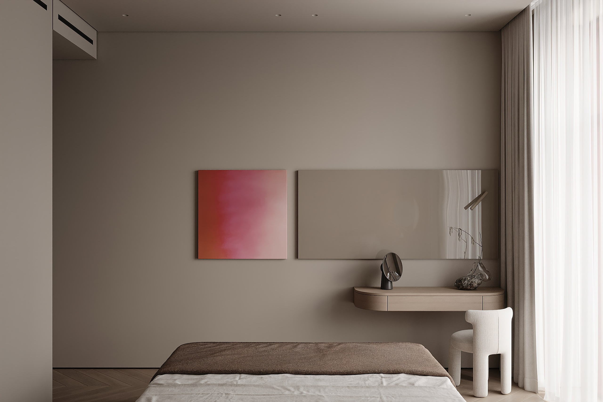 Мастер-спальня/ Дизайнер: LINES DESIGN. Студия интерьерной визуализации tmshkn.vis