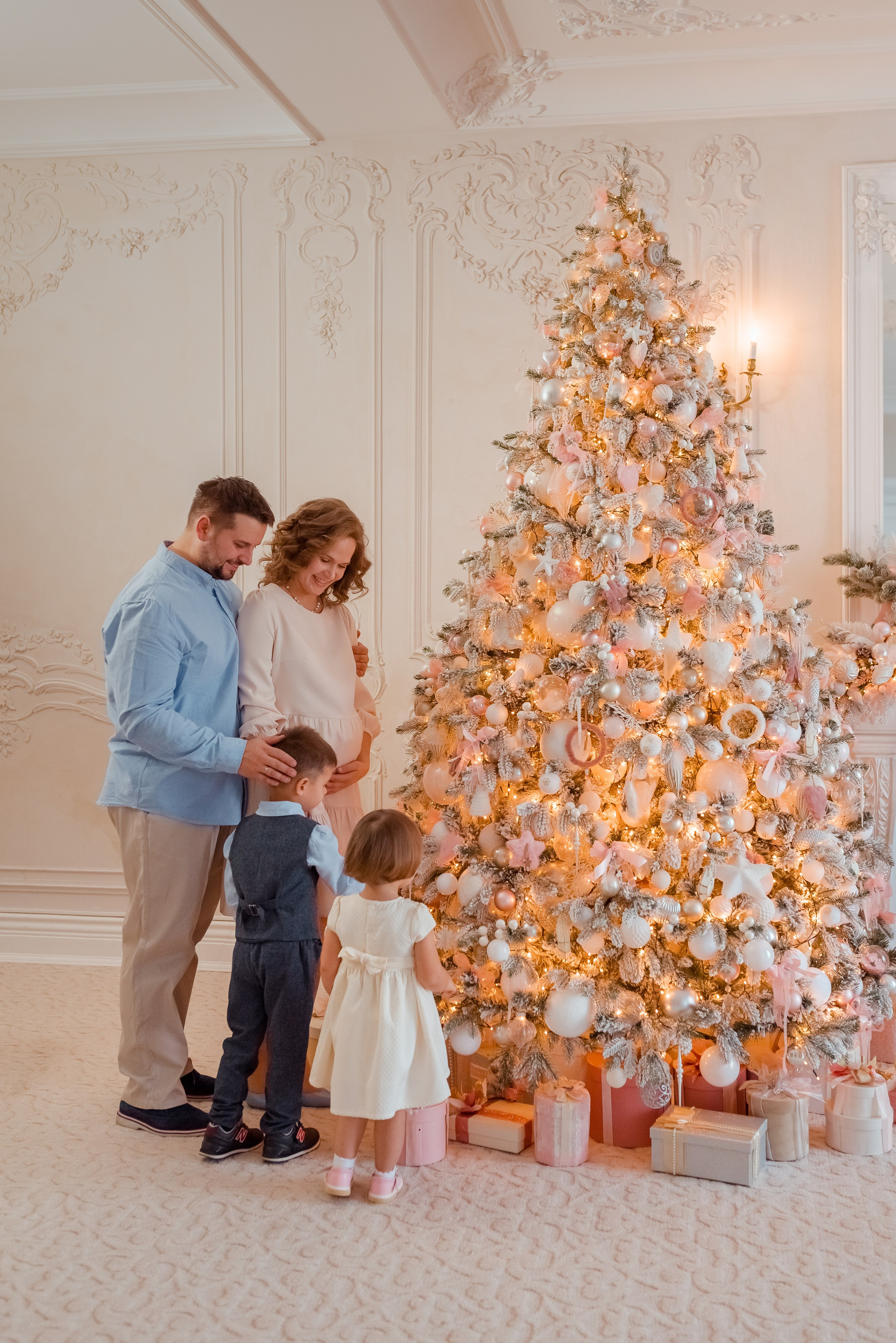 Семейная новогодняя фотосессия. Фотограф Юлия Кондратьева