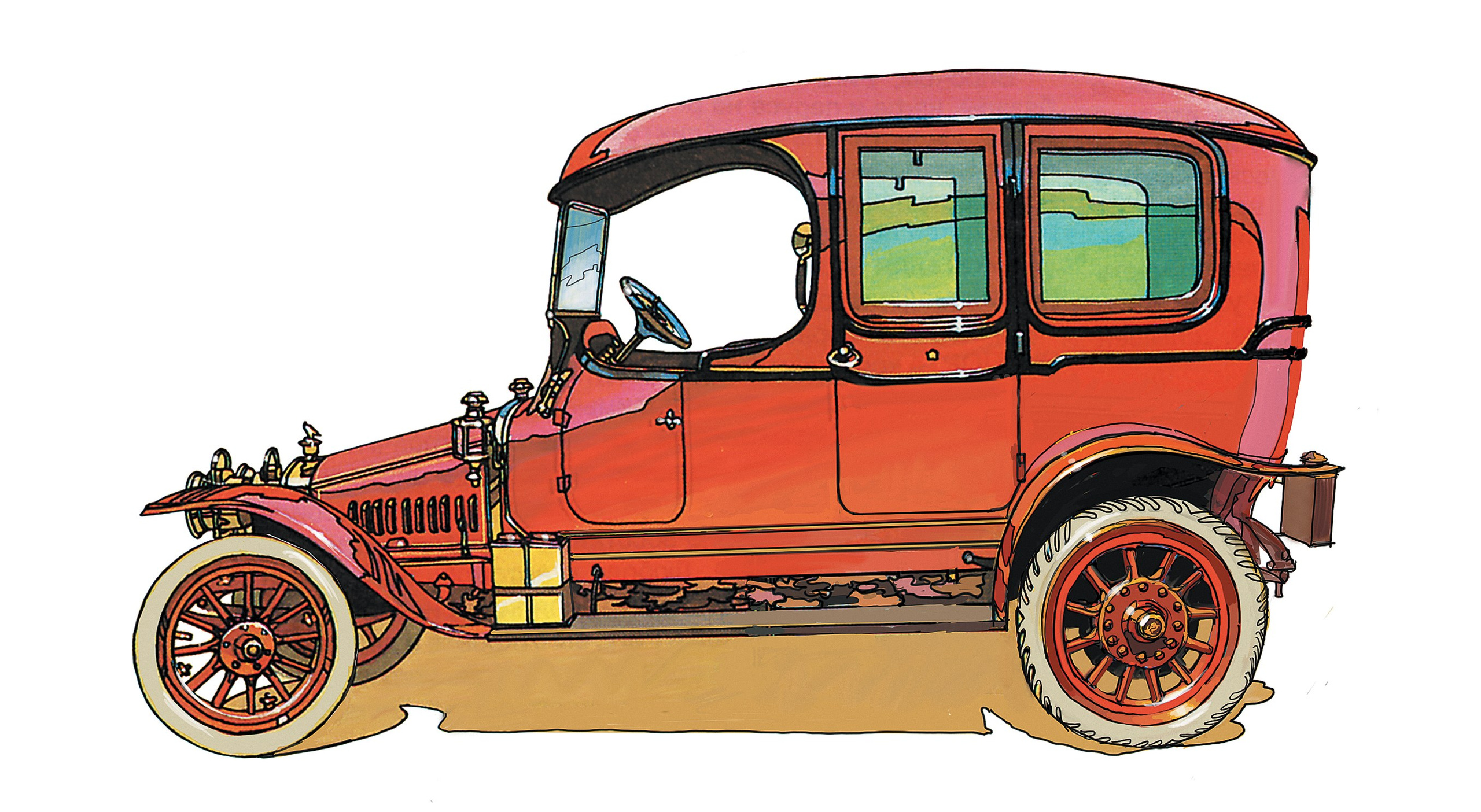 Серия рисунков для журнала «За рулем». Главная