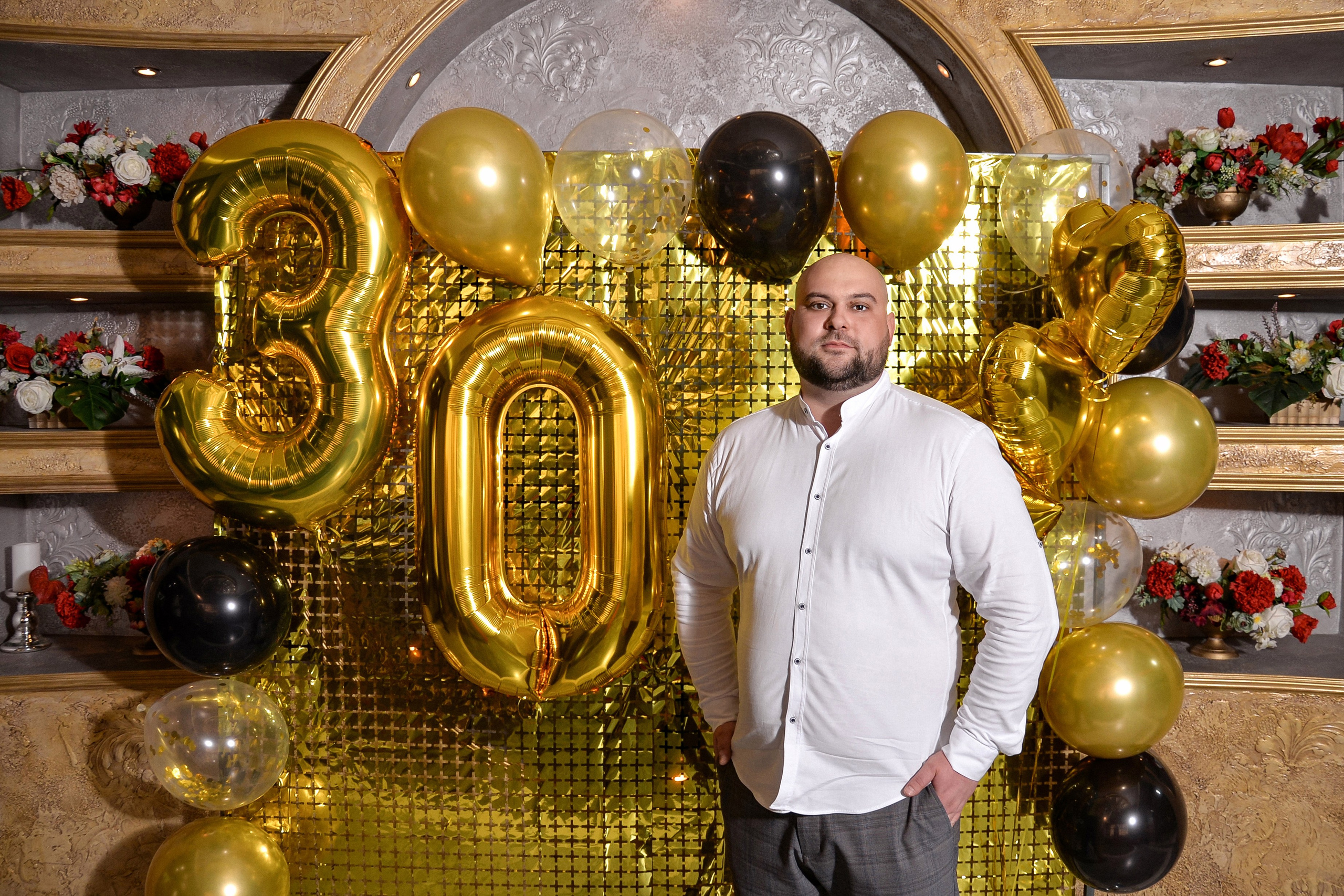 ДР Александр, ресторан Парадиз (в ретуши). Семейный и свадебный фотограф Галина Абакумова, фотосессии в Белгороде