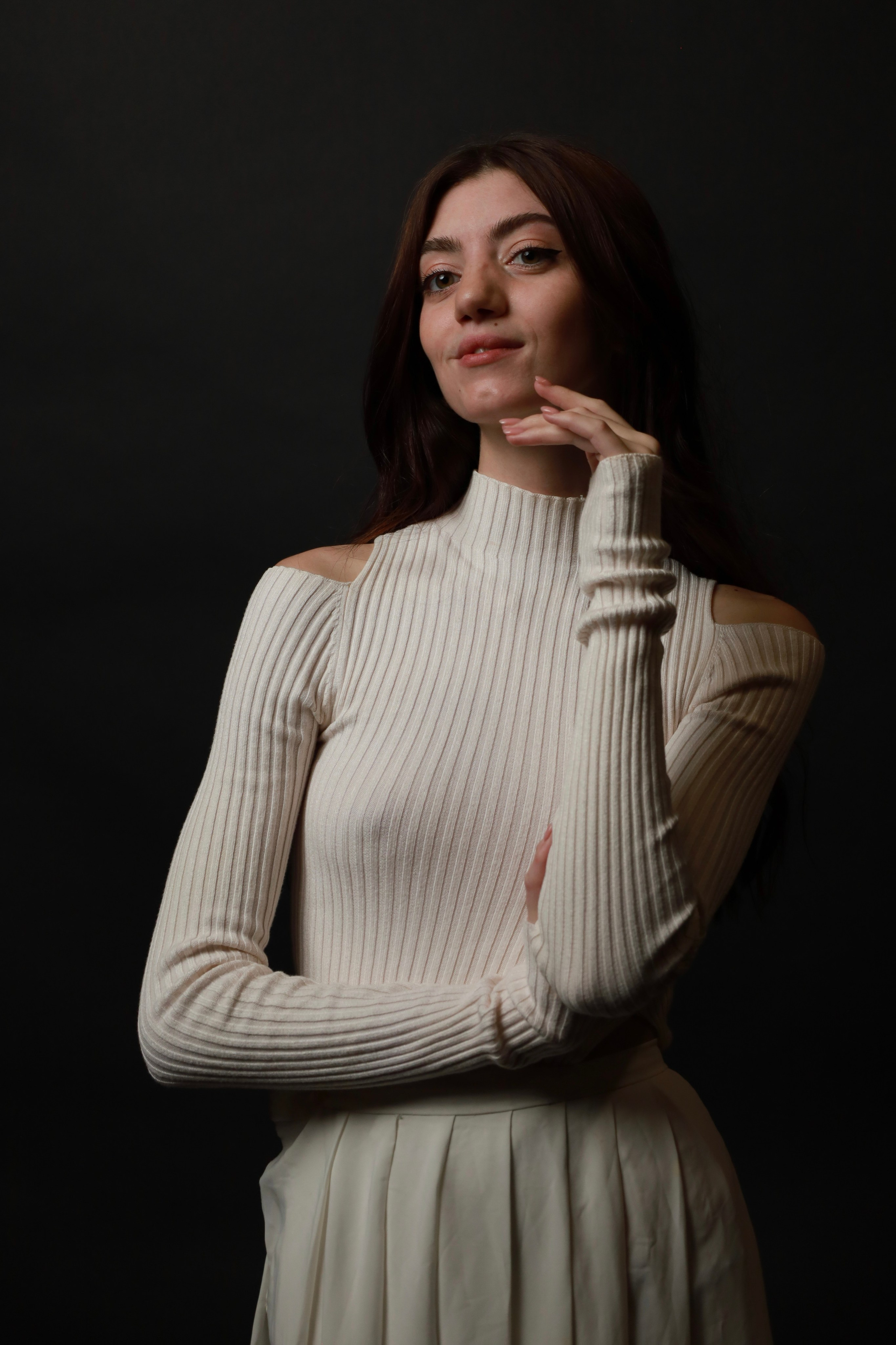 Валерия. Воздушная фотосъемка в студии. Портретный фотограф Панферова Регина г. Санкт-Петербург, г. Казань