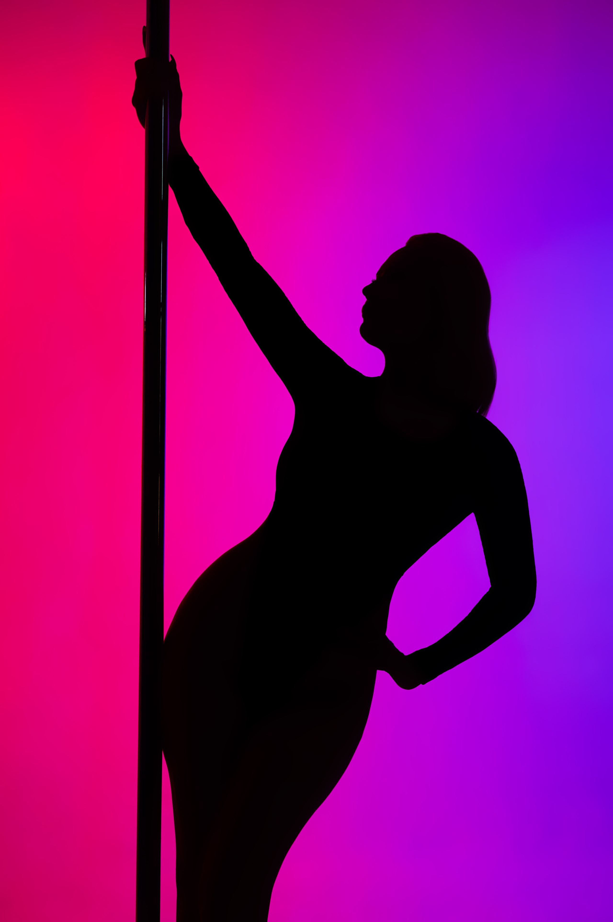 Фотосессия с цветным светом. Анна Боровикова, фотограф Пушкино