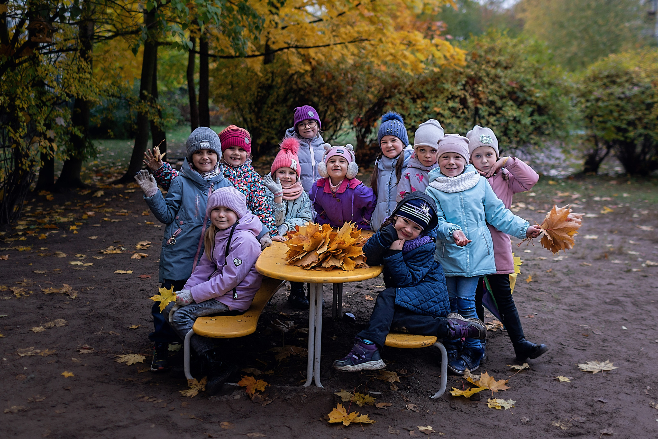 Осень в саду_Старшая группа_2023 год. Семейный фотограф в Санкт-Петербурге