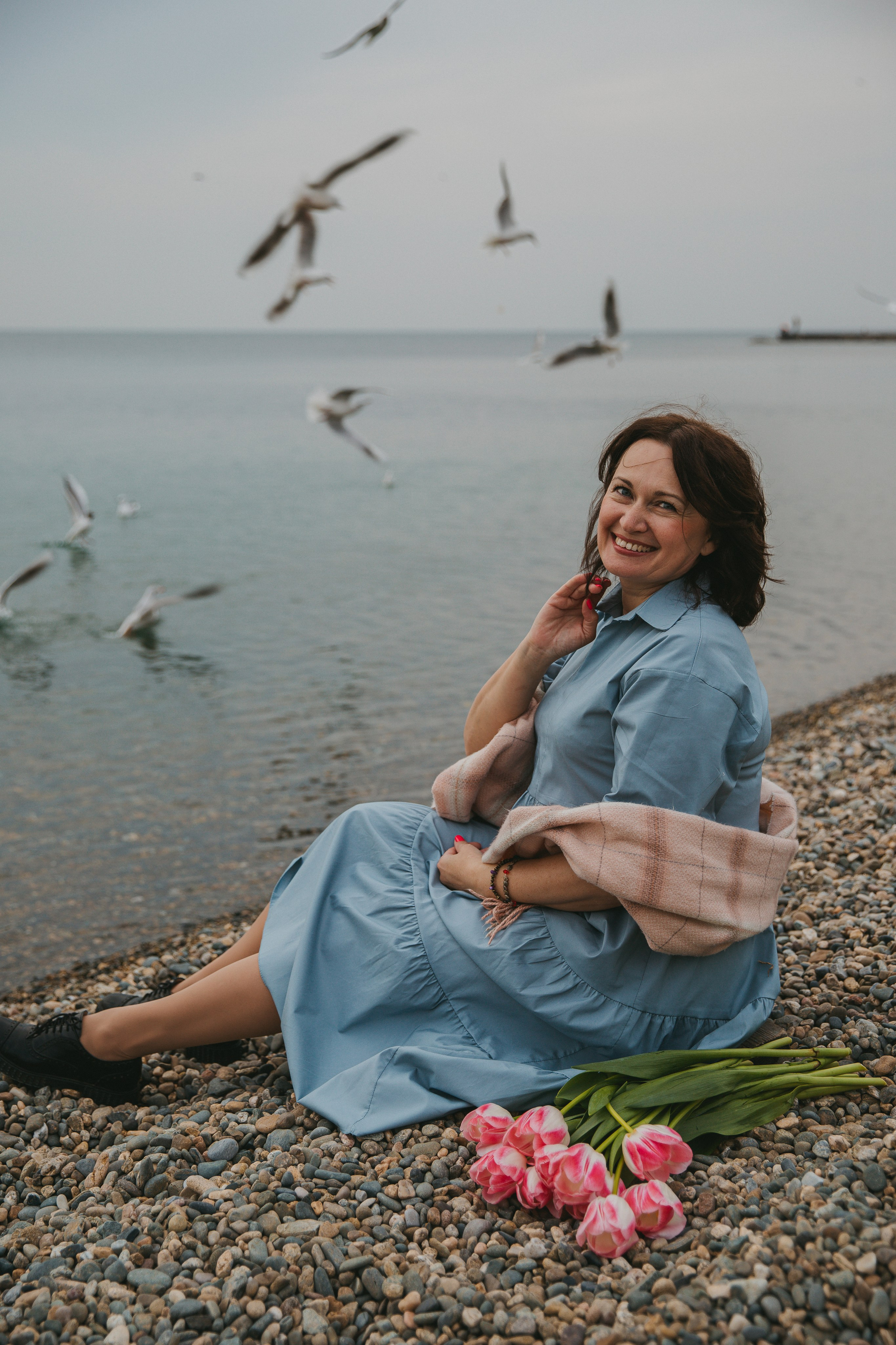 Фотопикник с тюльпанами