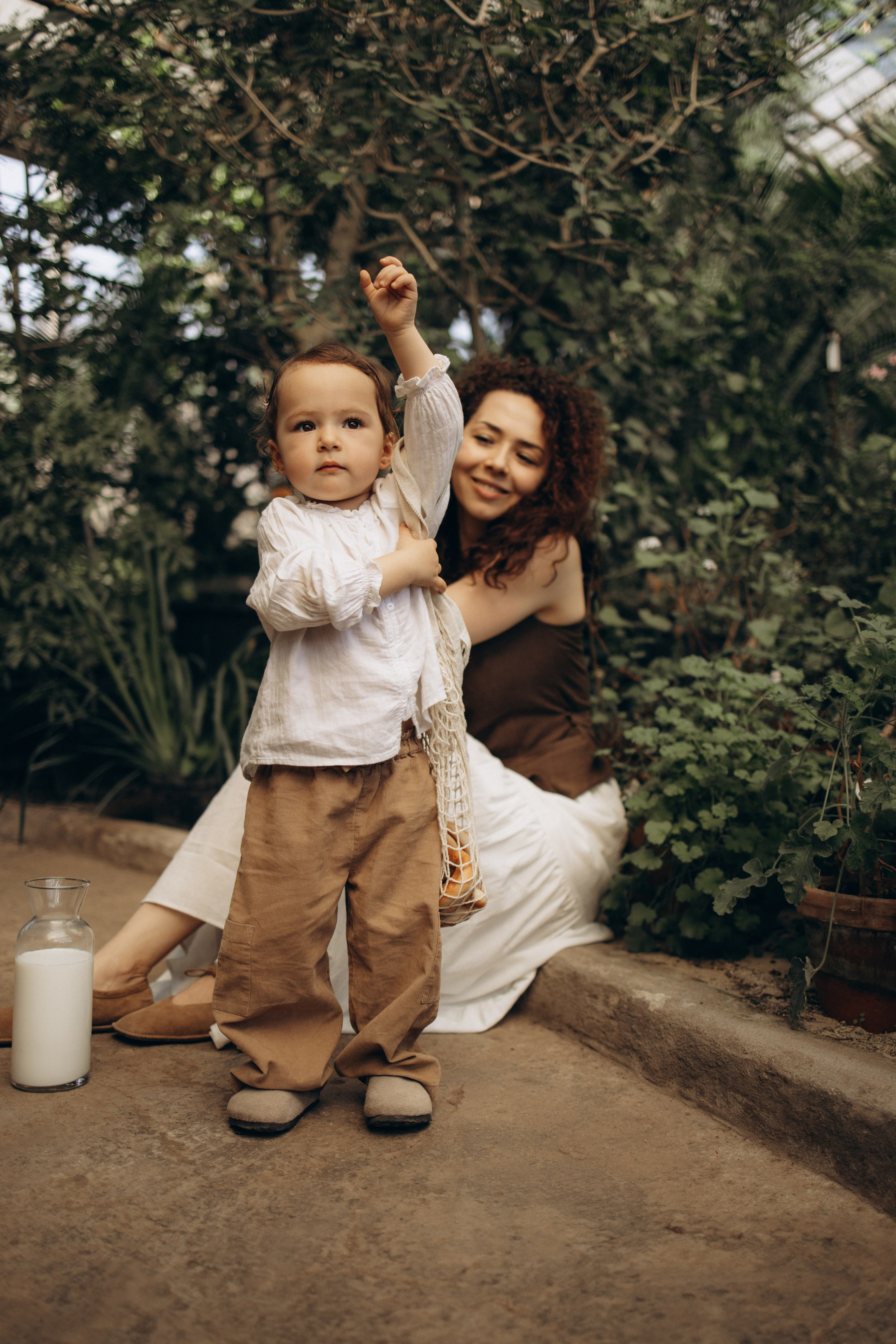 Прогулка по оранжерее. Семейный фотограф в Москве Ксения Аганина