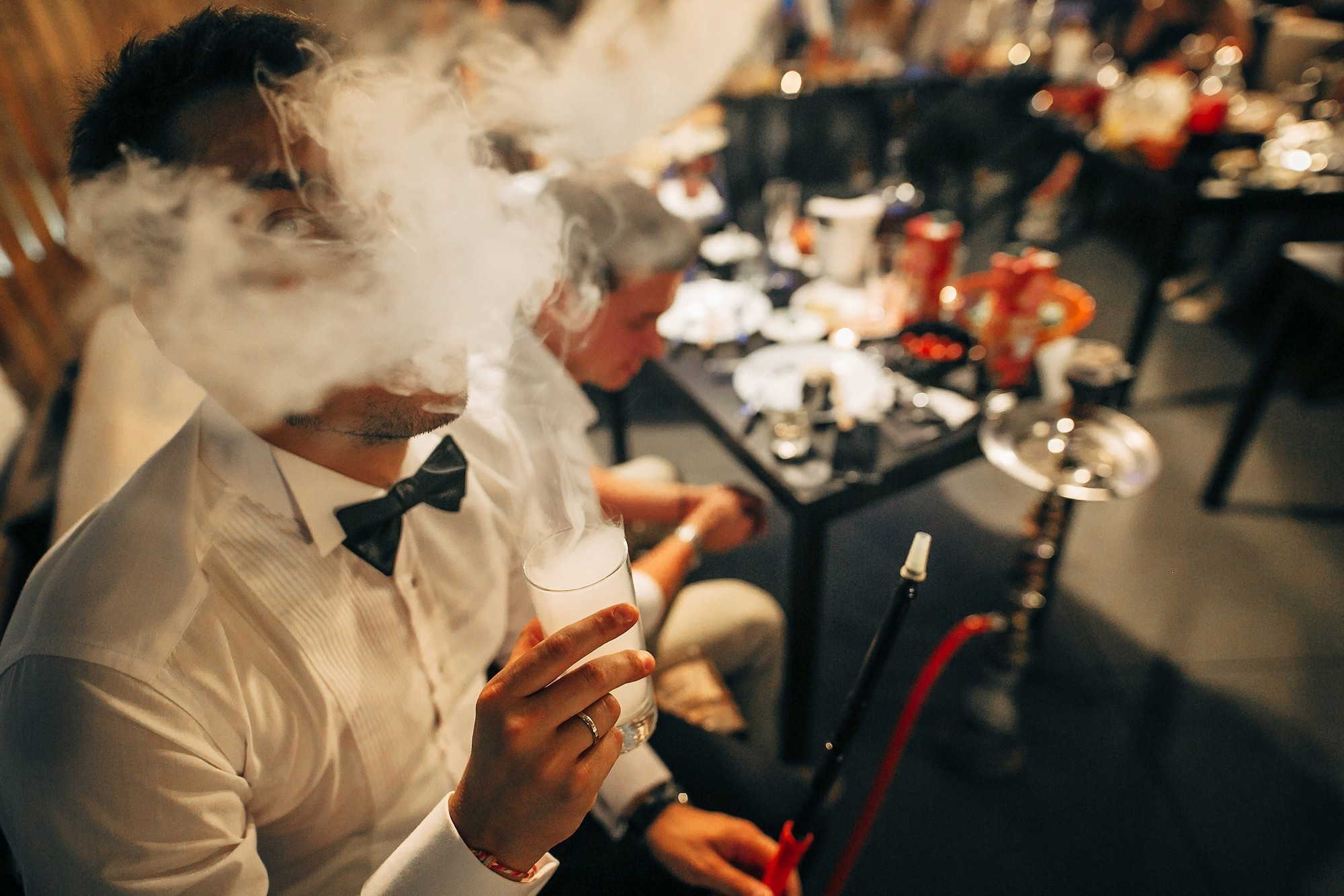 Дым, лофт, кальян, Цыгане. Самый свадебный фотограф