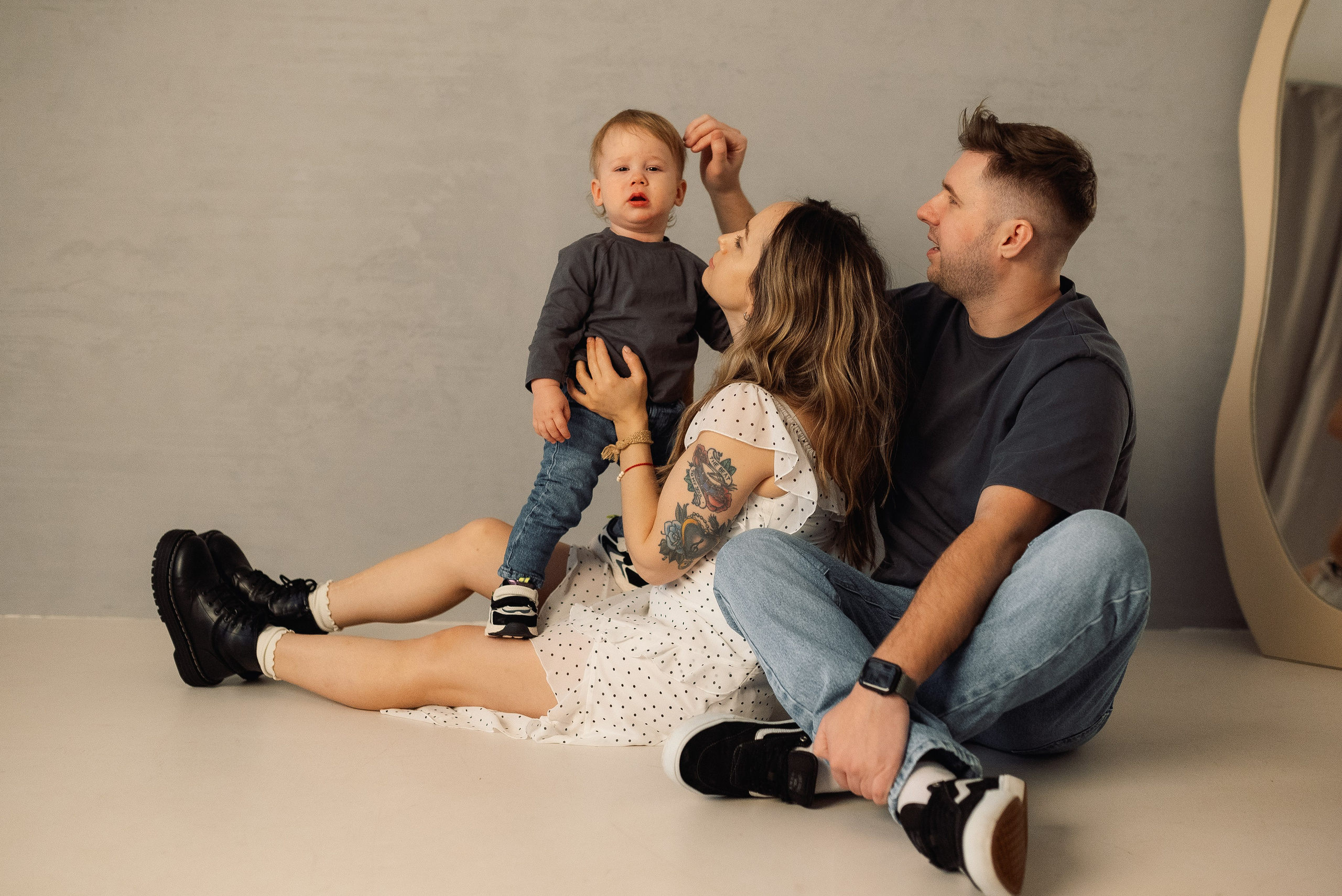 Годовасие с мамой и папой. Семейный и детский фотограф в Щелково Алена Дробот