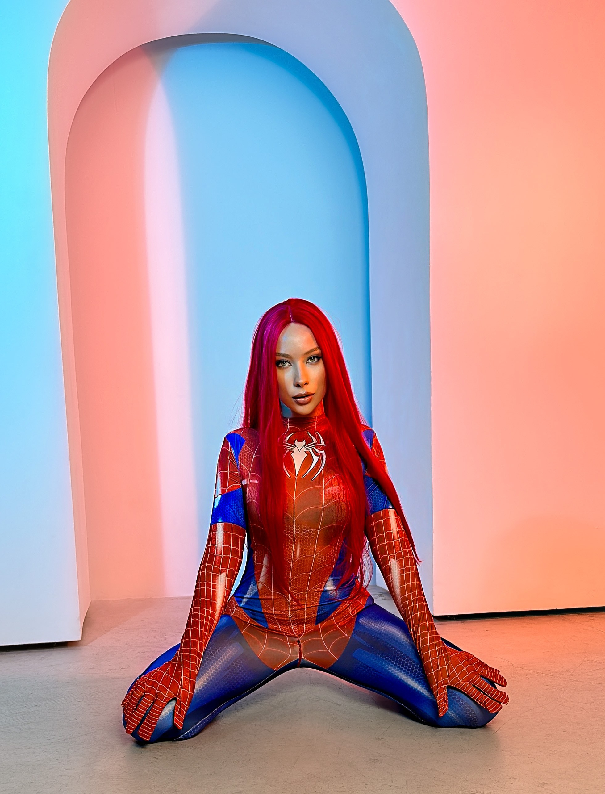 Костюм супер героя Spider Woman, 42-46 размер на рост до 165 см. Фотограф, мобилограф Ростов-на-Дону