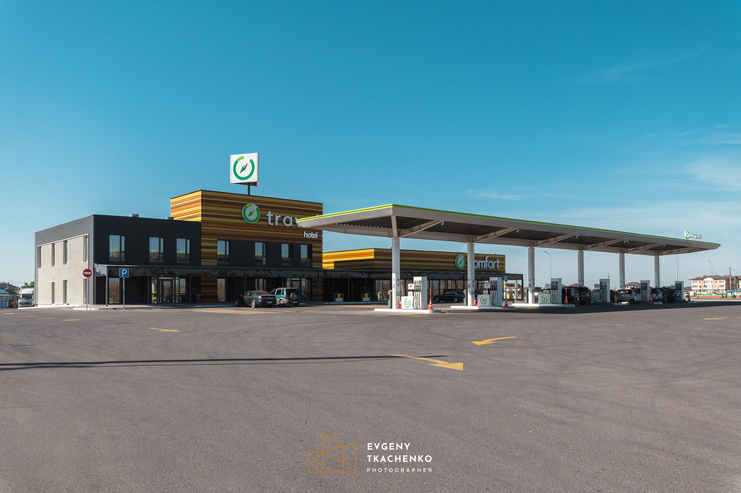 АЗС Compass. Архитектурный и интерьерный фотограф в Казахстане