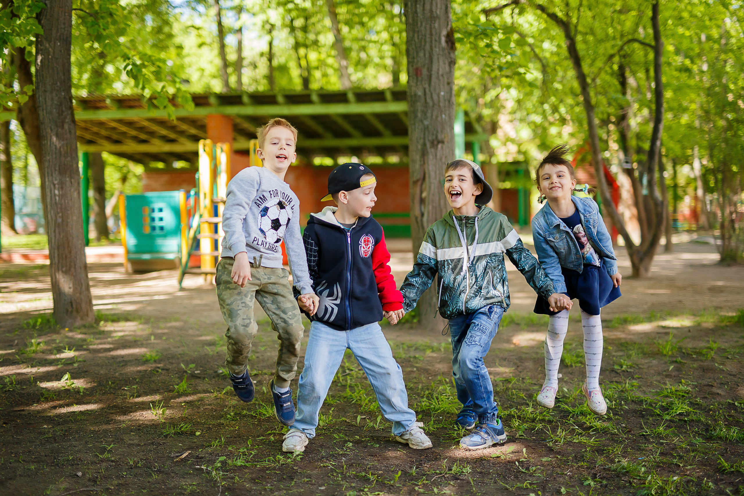 Прогулка в детском саду. Профессиональная фото и видеосъемка. Москва