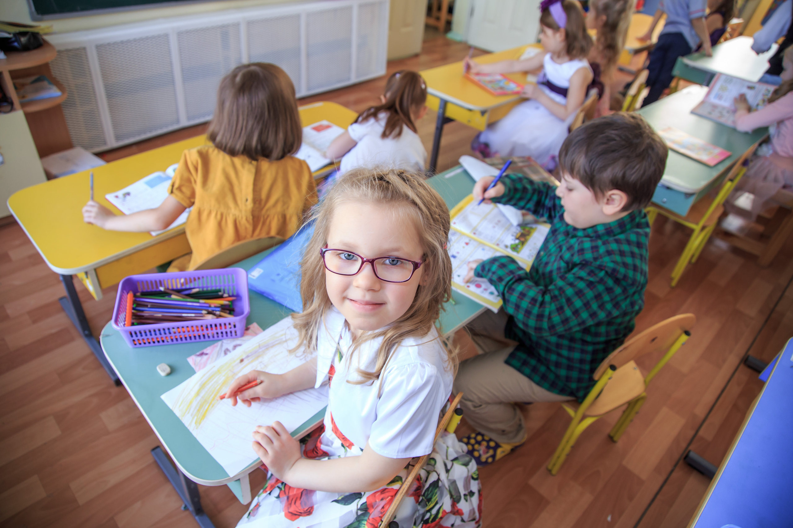 Занятия в детском саду. Профессиональная фото и видеосъемка. Москва